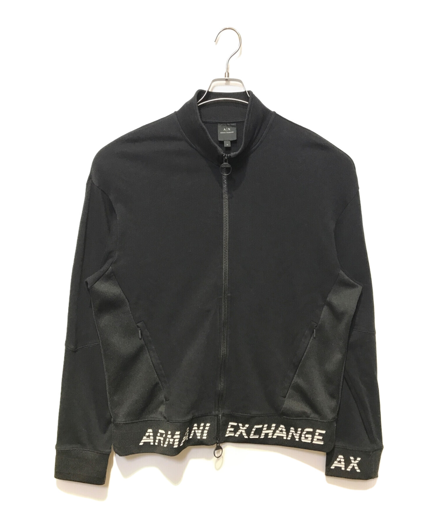ARMANI EXCHANGE (アルマーニ エクスチェンジ) トラックジャケット ブラック サイズ:M
