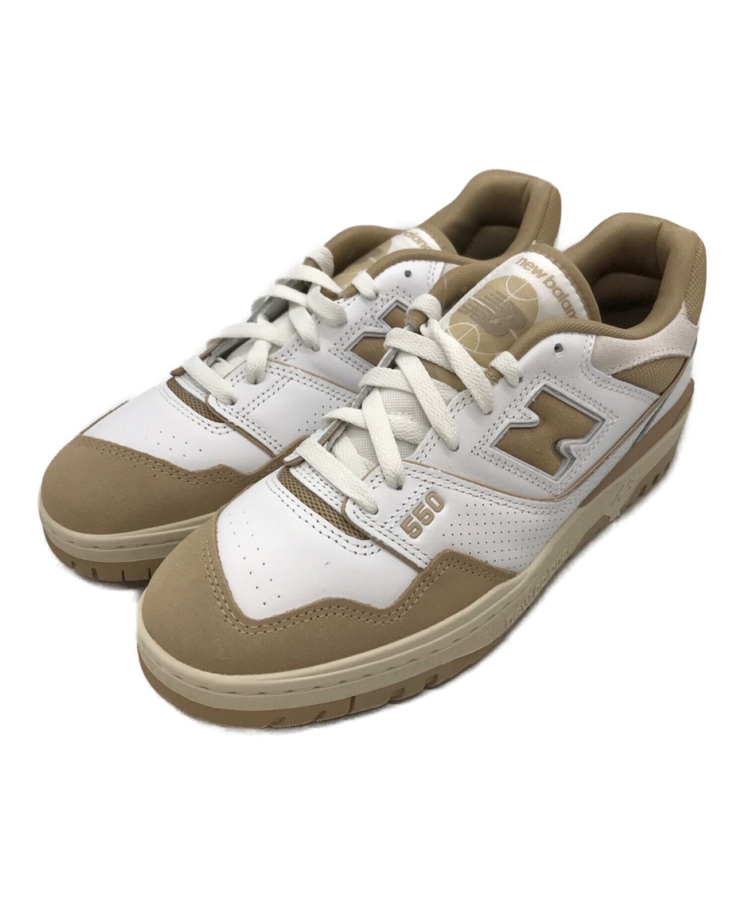 中古・古着通販】NEW BALANCE (ニューバランス) 550 ローカットスニーカー ホワイト×ベージュ サイズ:27cm  未使用品｜ブランド・古着通販 トレファク公式【TREFAC FASHION】スマホサイト