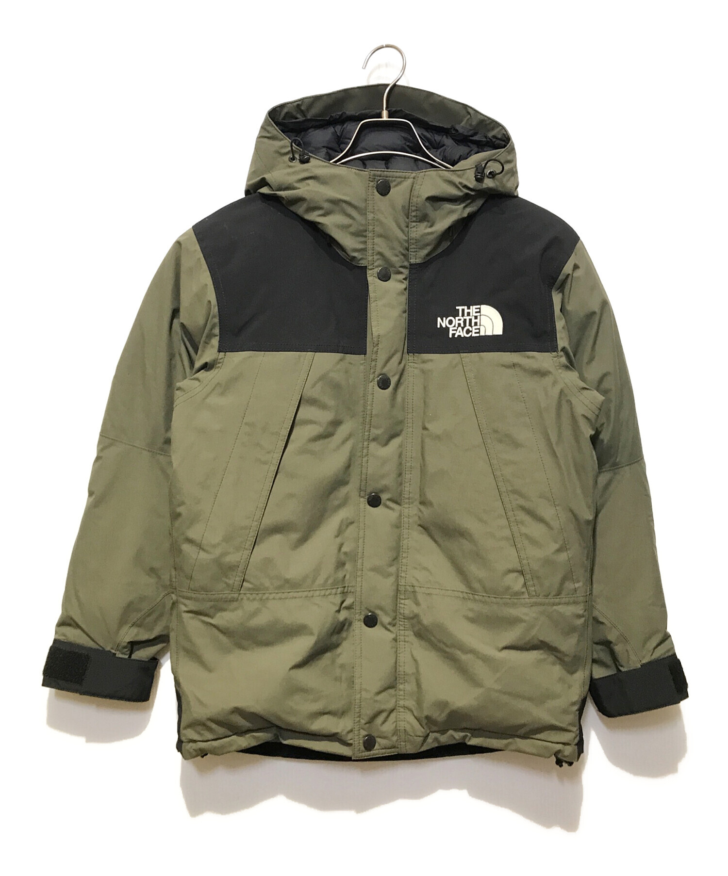 中古・古着通販】THE NORTH FACE (ザ ノース フェイス) マウンテンダウンジャケット カーキ×ブラック サイズ:XS｜ブランド・古着通販  トレファク公式【TREFAC FASHION】スマホサイト