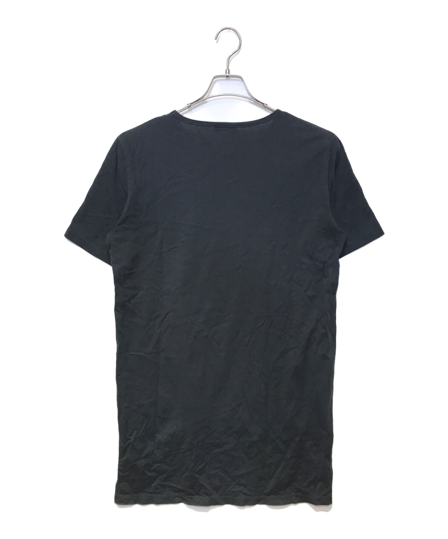 Vivienne Westwood man (ヴィヴィアン ウェストウッド マン) FINGER PRINT リラックスTシャツ ブラック  サイズ:48（M相当）