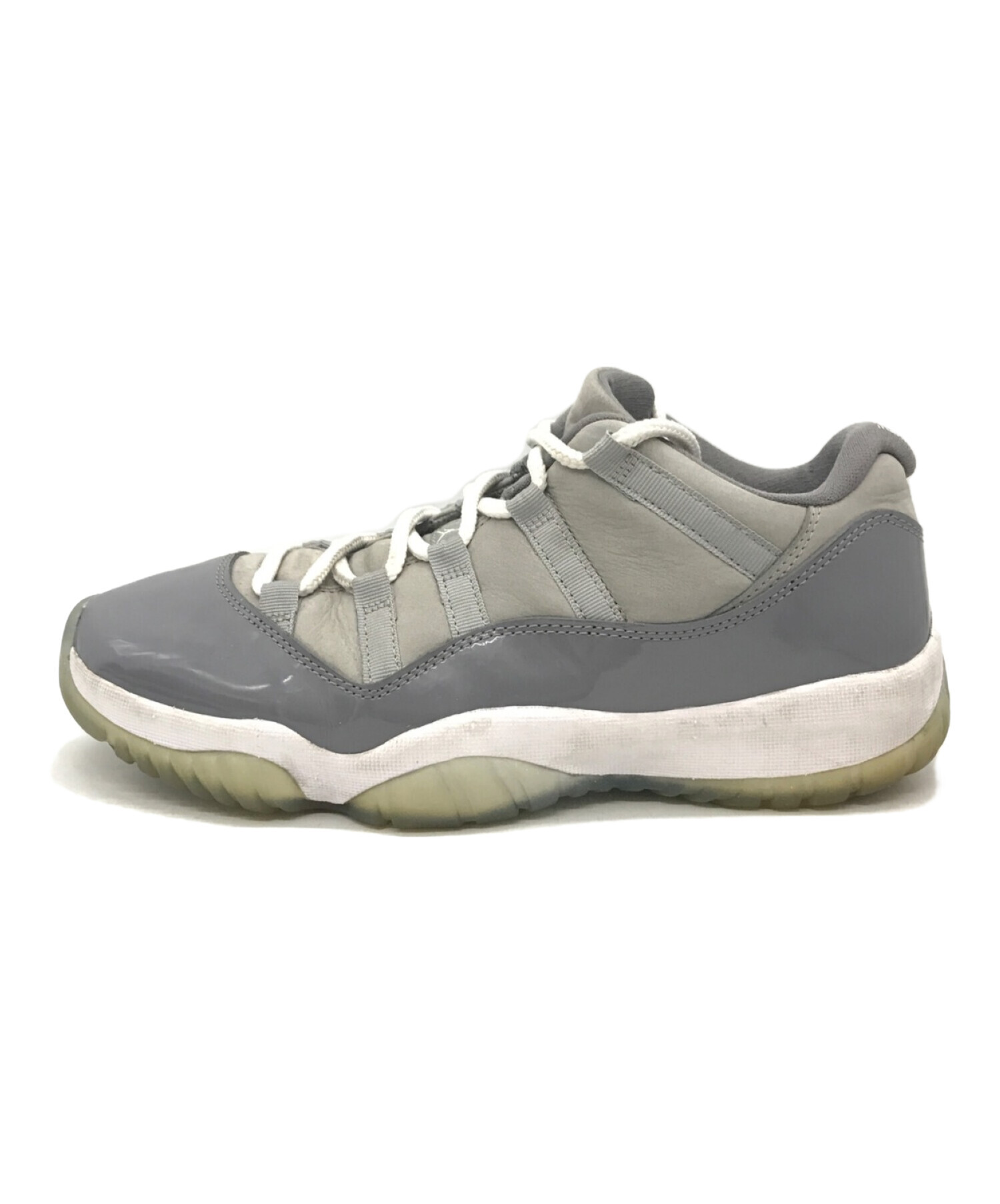 NIKE (ナイキ) AIR JORDAN 11 RETRO LOW ホワイト×グレー サイズ:27cm