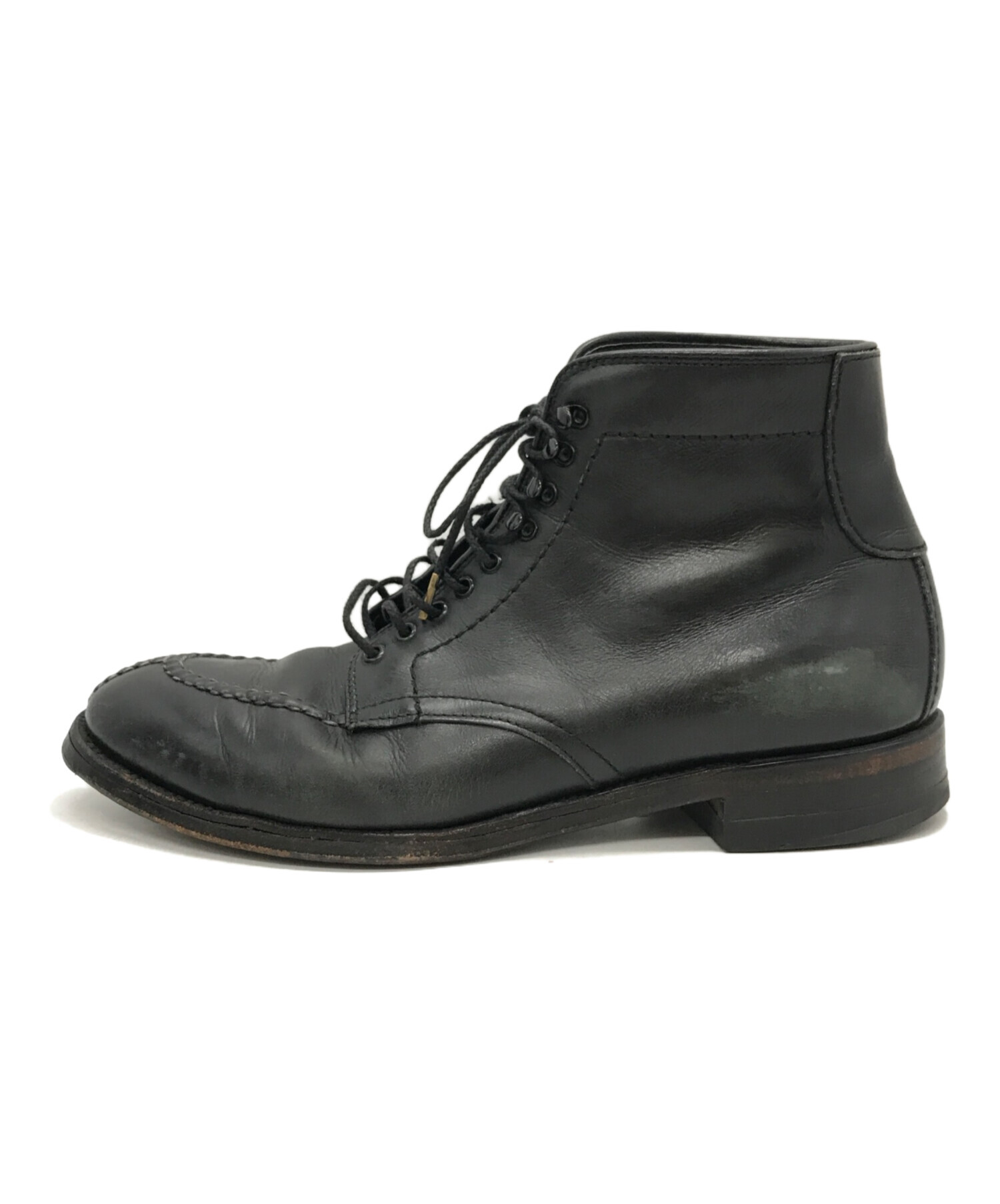 Alden (オールデン) BARNEYS NEWYORK (バーニーズ・ニューヨーク) タンカーブーツ ブラック サイズ:6  1/2(24.5cm相当)