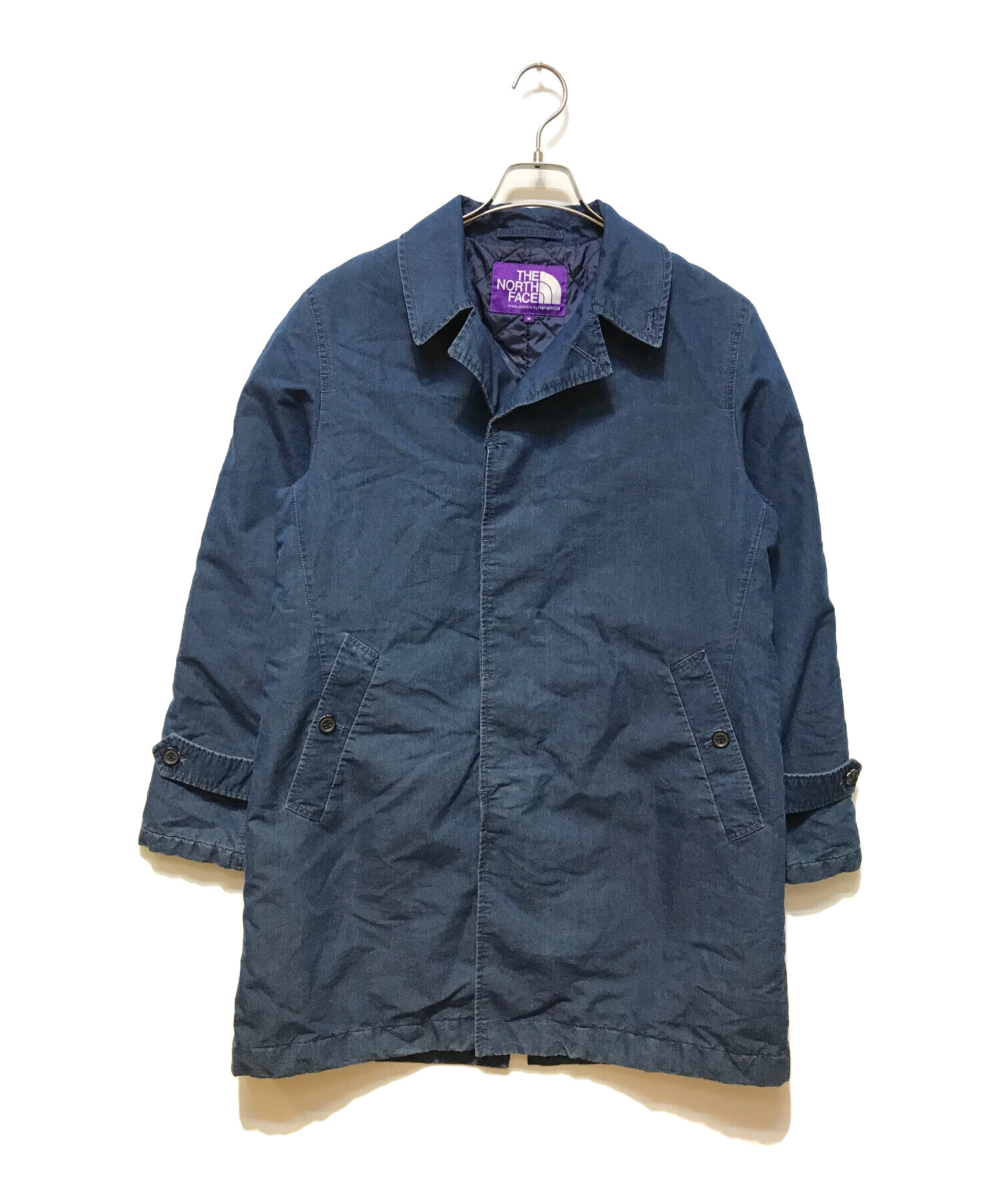 中古・古着通販】THE NORTHFACE PURPLELABEL (ザ・ノースフェイス パープルレーベル) BEAMS (ビームス) 別注  プリマロフト ステンカラーコート インディゴ サイズ:Ｍ｜ブランド・古着通販 トレファク公式【TREFAC FASHION】スマホサイト