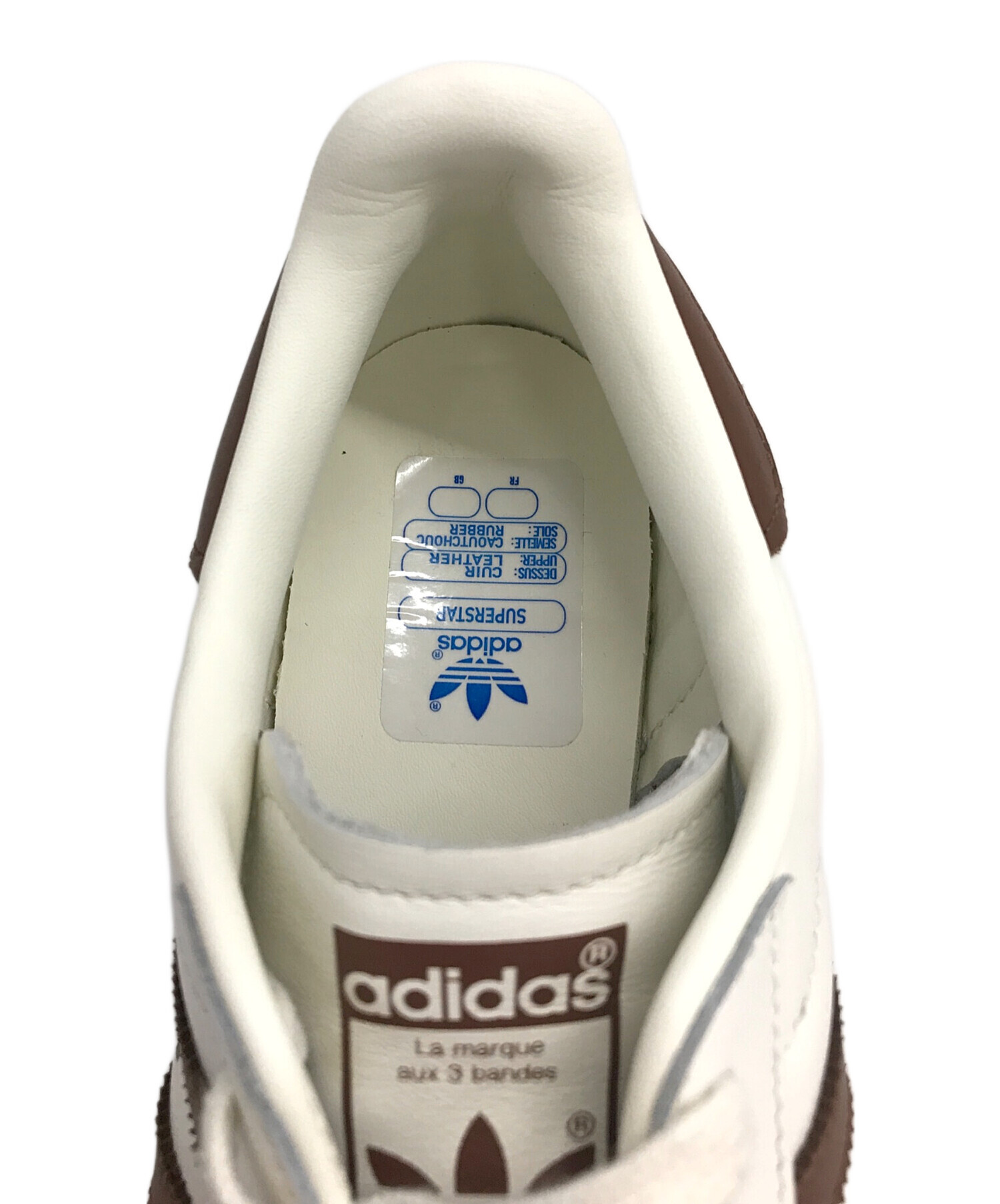 中古・古着通販】adidas (アディダス) スーパースター82 ホワイト×ブラウン サイズ:27.5cm｜ブランド・古着通販  トレファク公式【TREFAC FASHION】スマホサイト