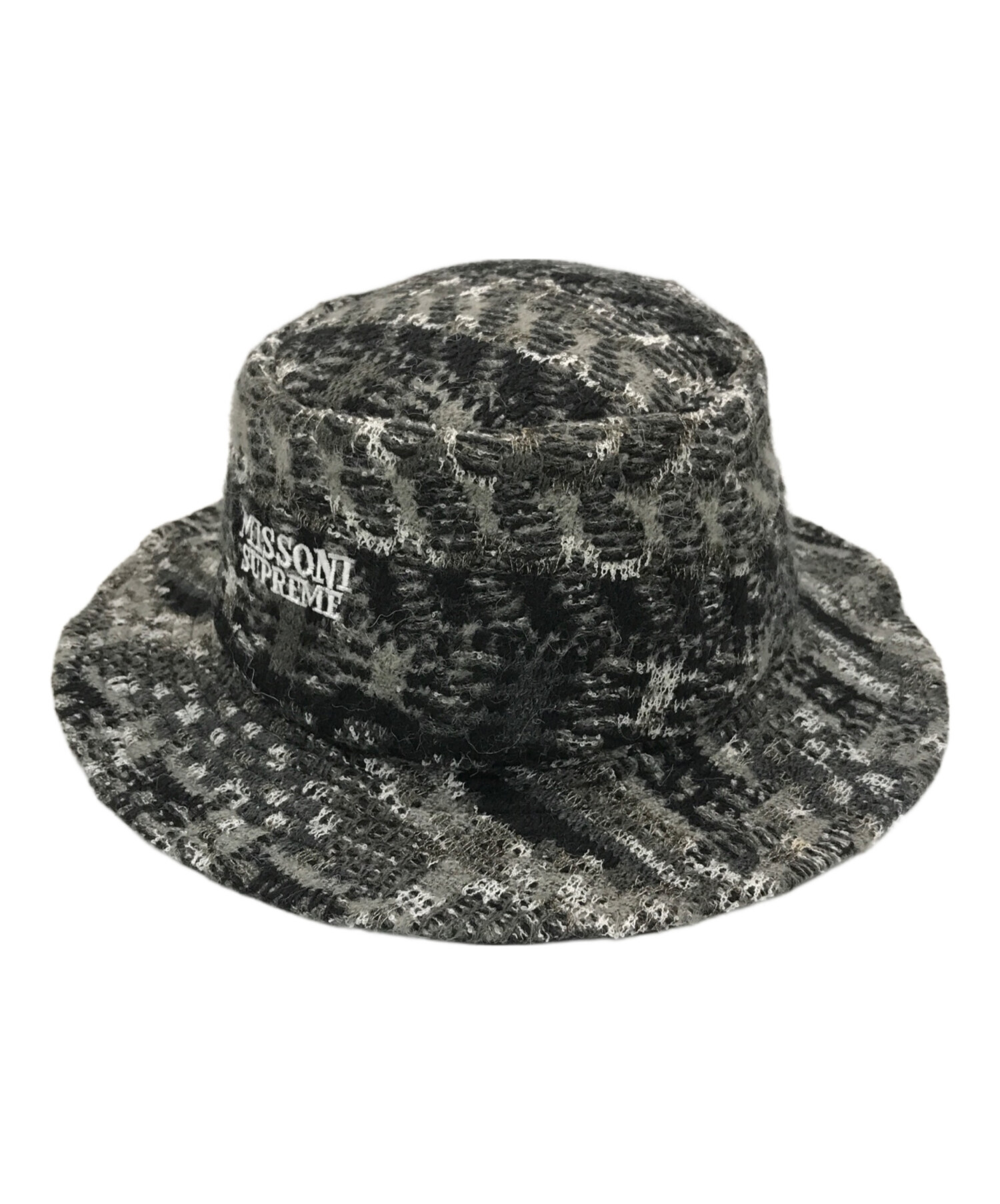 中古・古着通販】SUPREME (シュプリーム) missoni (ミッソーニ) コラボ クラッシャー ハット グレー×ブラック  サイズ:下記参照｜ブランド・古着通販 トレファク公式【TREFAC FASHION】スマホサイト