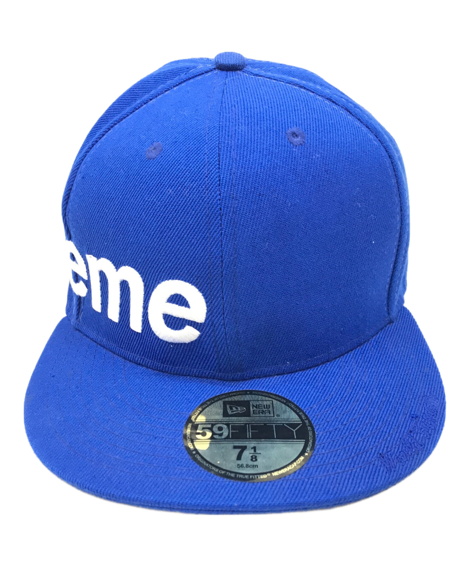 中古・古着通販】New Era (ニューエラ) SUPREME (シュプリーム) キャップ ブルー サイズ:7 1/2（56.8cm）｜ブランド・古着通販  トレファク公式【TREFAC FASHION】スマホサイト