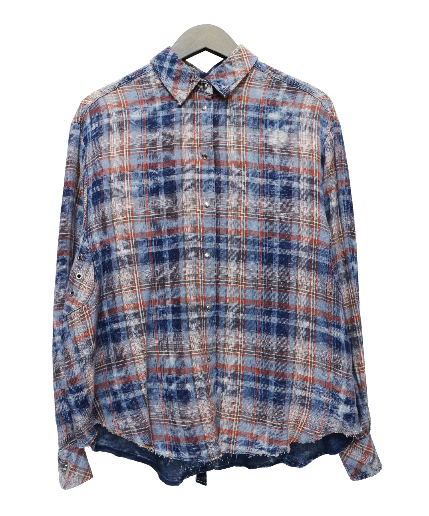 DIESEL (ディーゼル) チェックシャツ レッド×ブルー サイズ:XXS