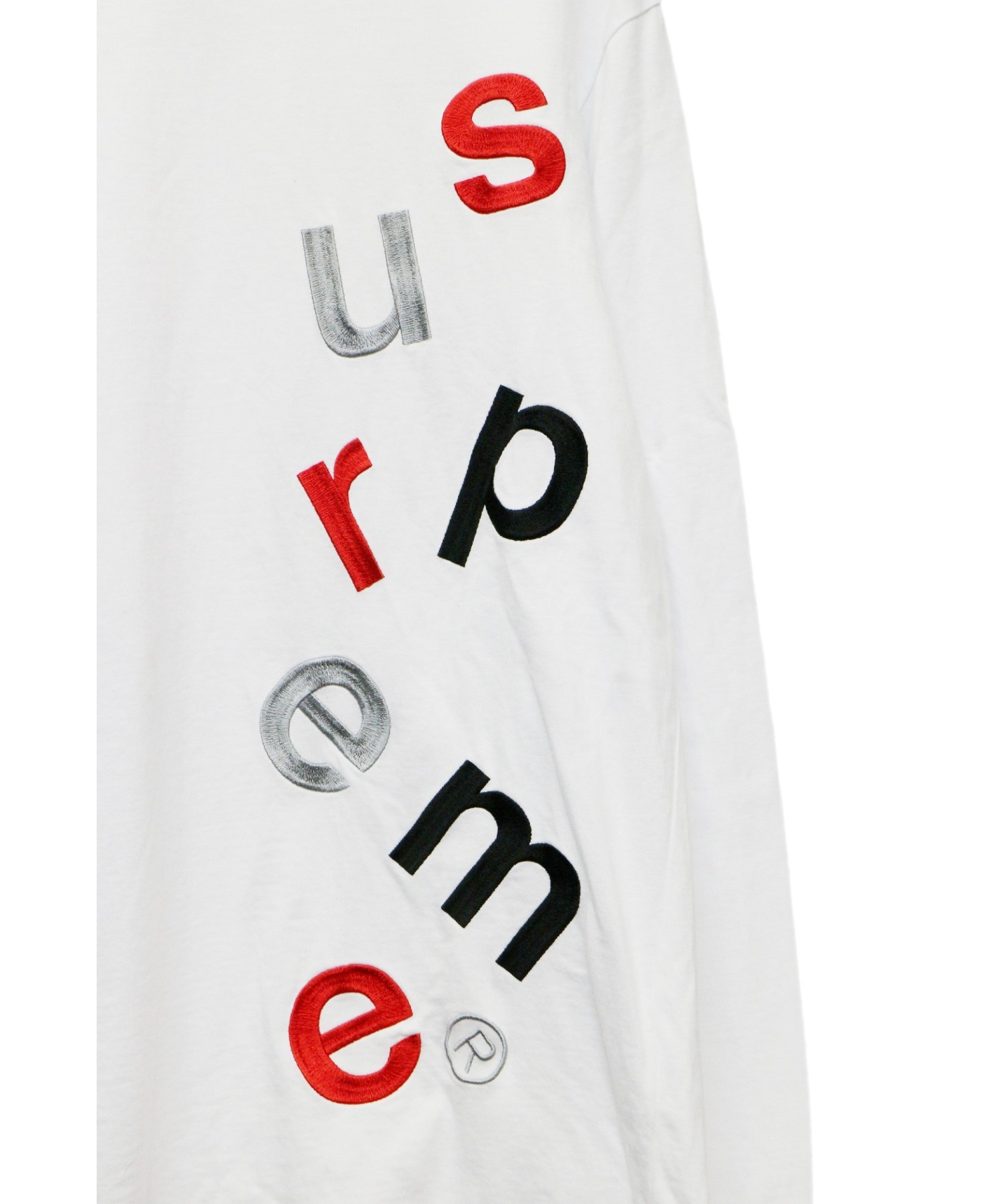 Supreme (シュプリーム) Scatter Logo L/S Tee ホワイト サイズ:M