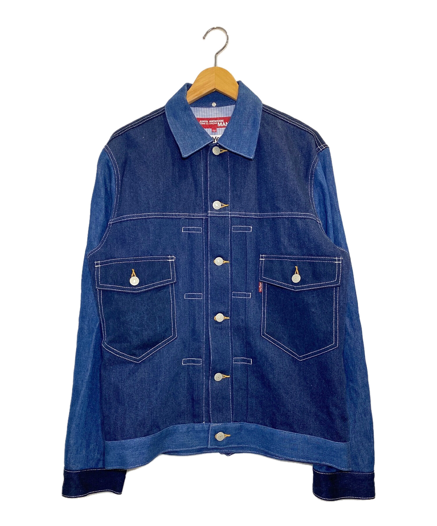 JUNYA WATANABE CDG ×LEVI's (ジュンヤワタナベ×リーバイス) デニムジャケット インディゴ サイズ:M