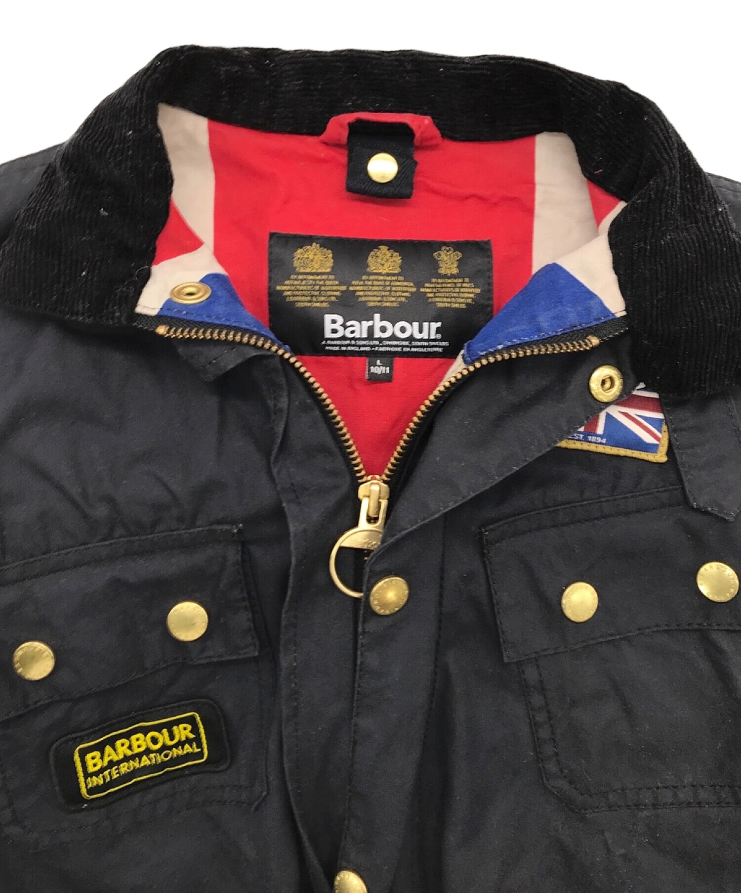 Barbour (バブアー) インターナショナル ブラック サイズ:L　10/11（キッズサイズ）