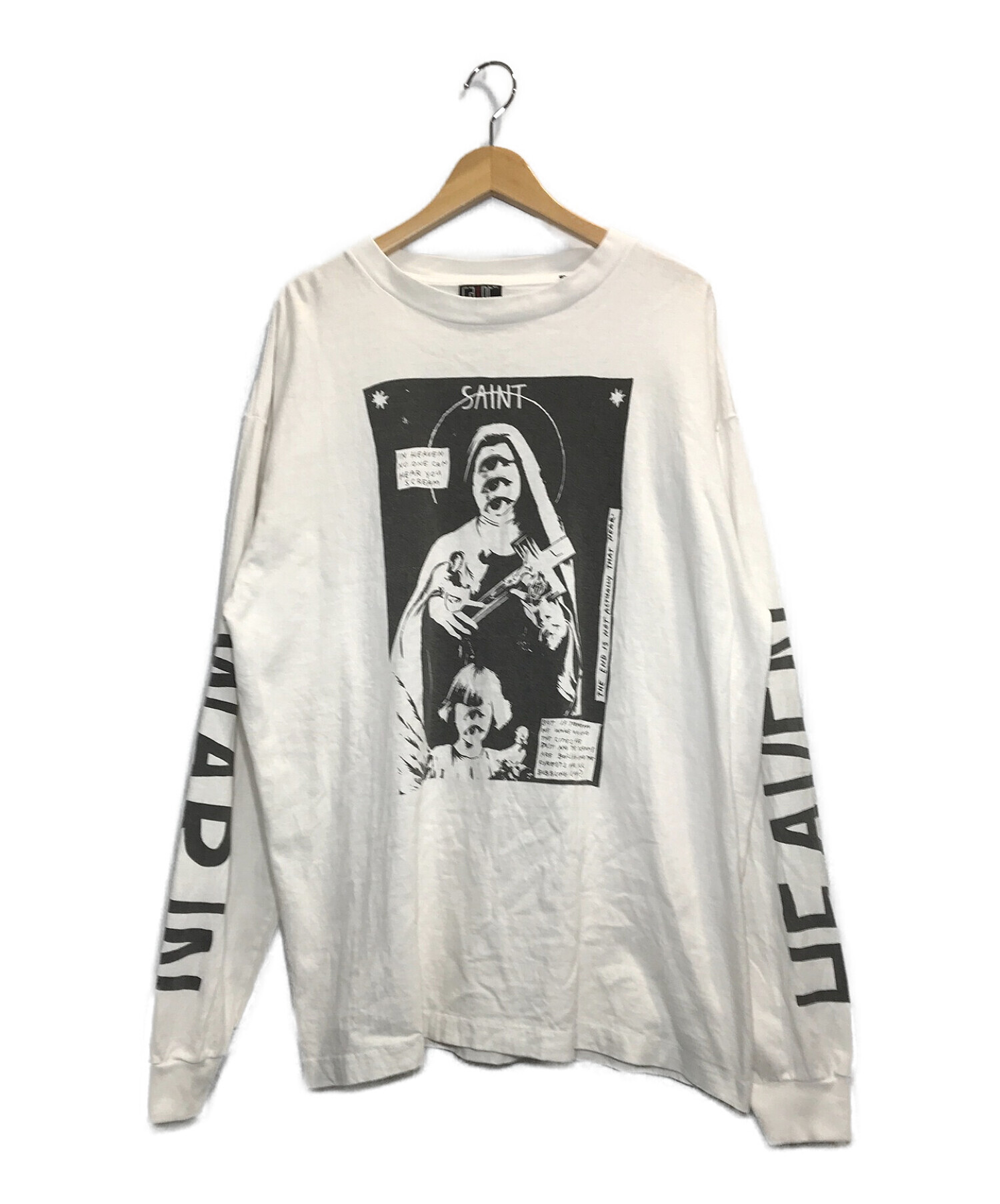 SAINT MICHAEL (セントマイケル) LS TEE W.I.H / ロングスリーブティー ホワイト サイズ:XL