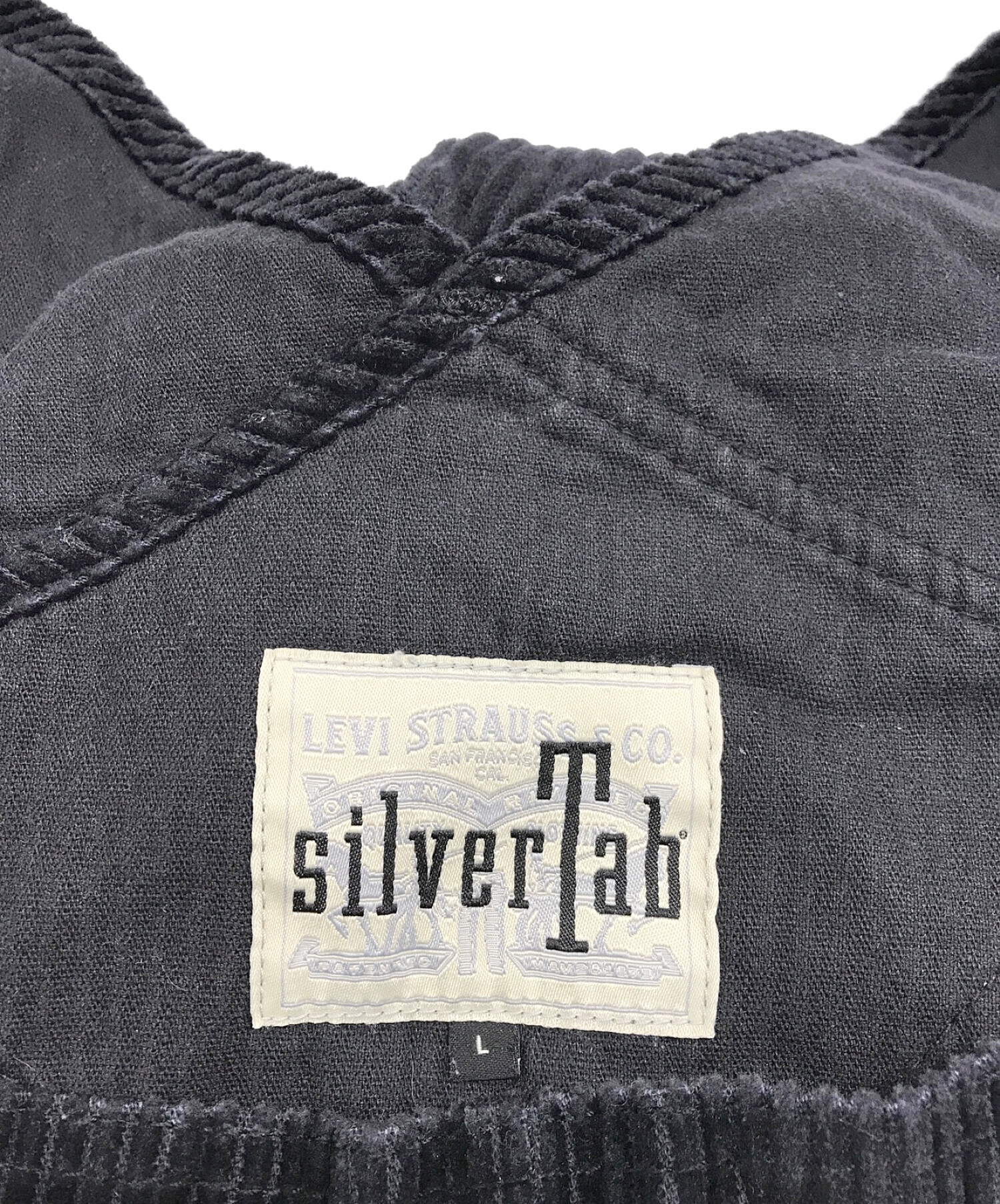 Levi's SILVER TAB (リーバイス シルバータブ) コーデュロイオーバーオール ブラック サイズ:L