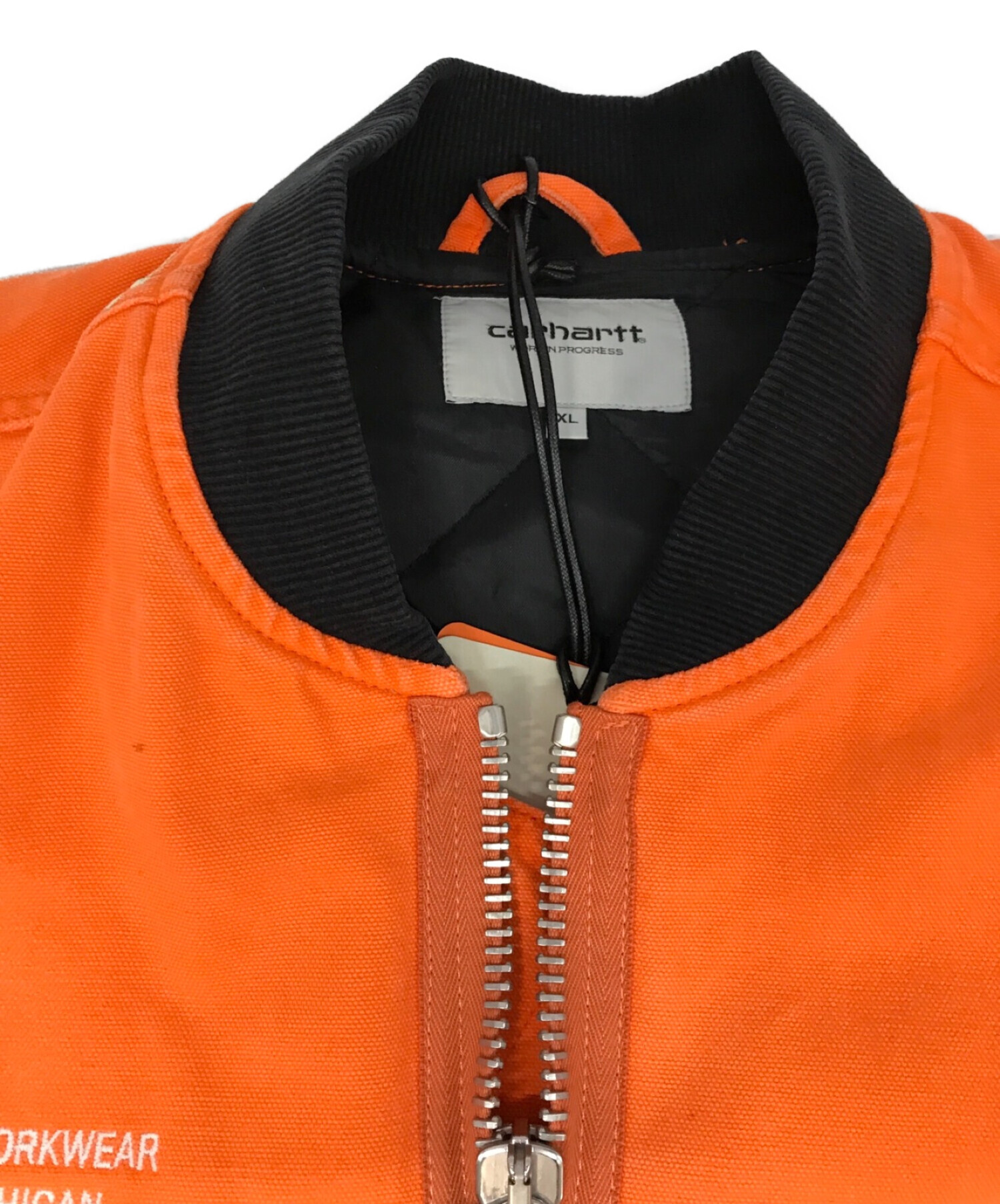 HERON PRESTON×CarHartt (ヘロンプレストン×カーハート) embellished cotton vest オレンジ サイズ:XL