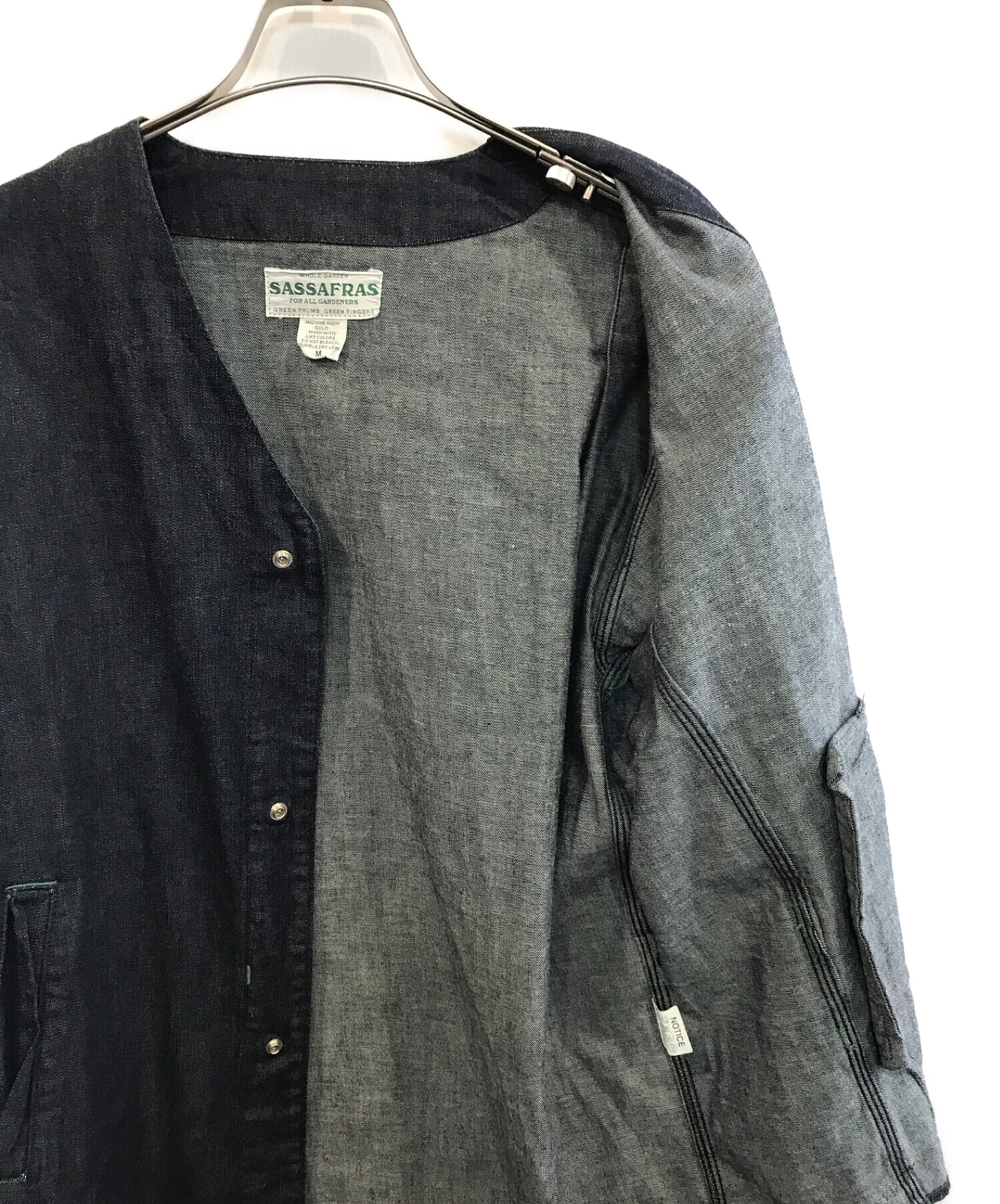 SASSAFRAS (ササフラス) 8oz Denim Gardenia Jacket インディゴ サイズ:M