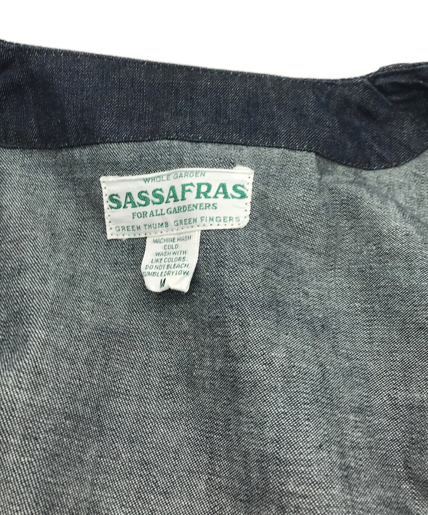 SASSAFRAS (ササフラス) 8oz Denim Gardenia Jacket インディゴ サイズ:M