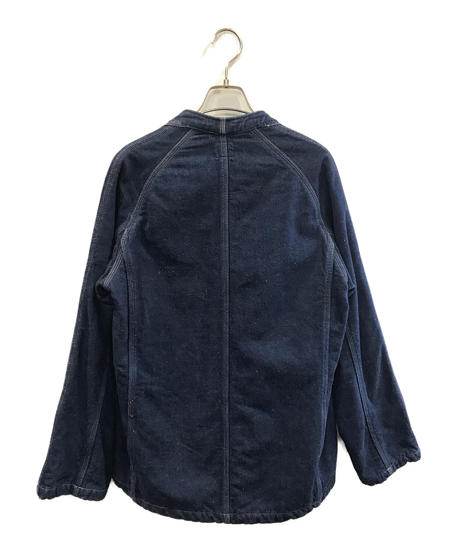 Needles (ニードルス) Samue Jacket 7.5oz Denim　/　作務衣デニムジャケット インディゴ サイズ:S