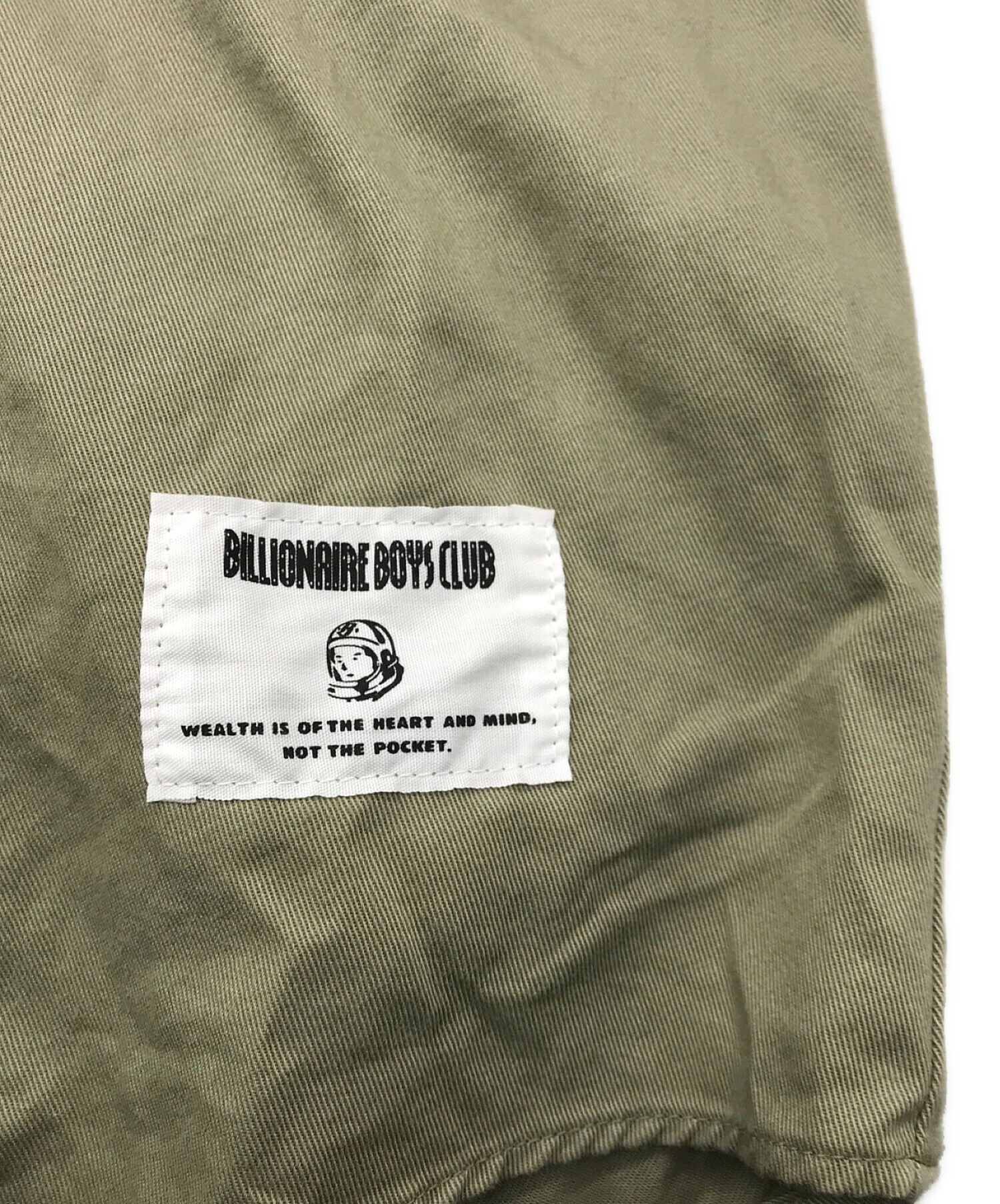 BILLIONAIRE BOYS CLUB (ビリオネアボーイズクラブ) ベースボールシャツ カーキ サイズ:L