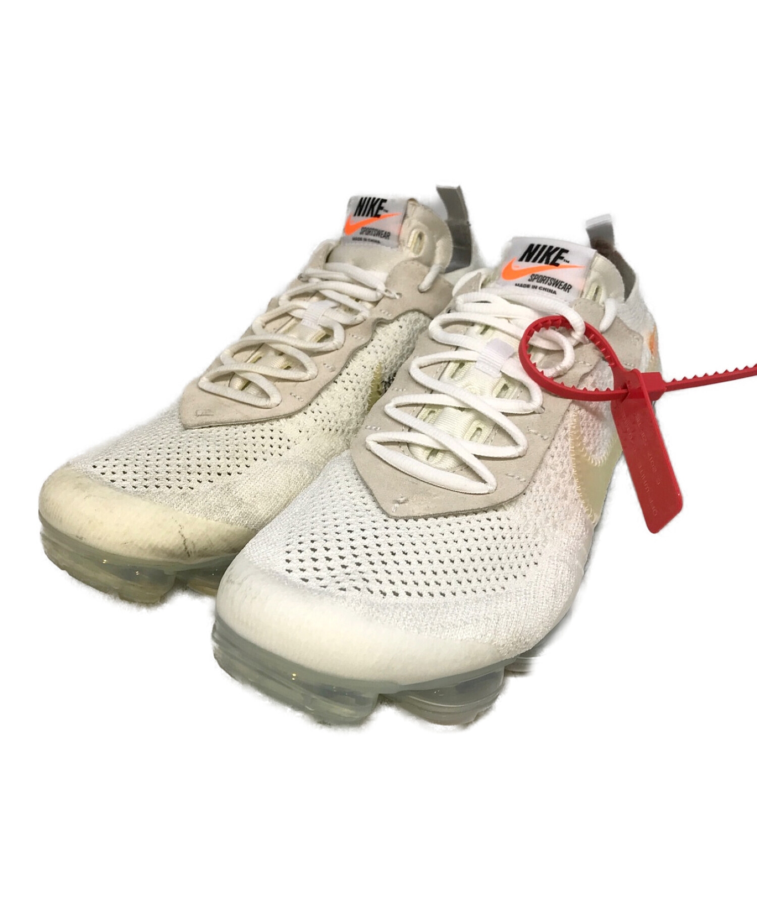 NIKE×OFF WHITE (ナイキ×オフホワイト) THE10 AIR VAPORMAX（THE10エア ヴェイパーマックス） ホワイト  サイズ:29.0㎝