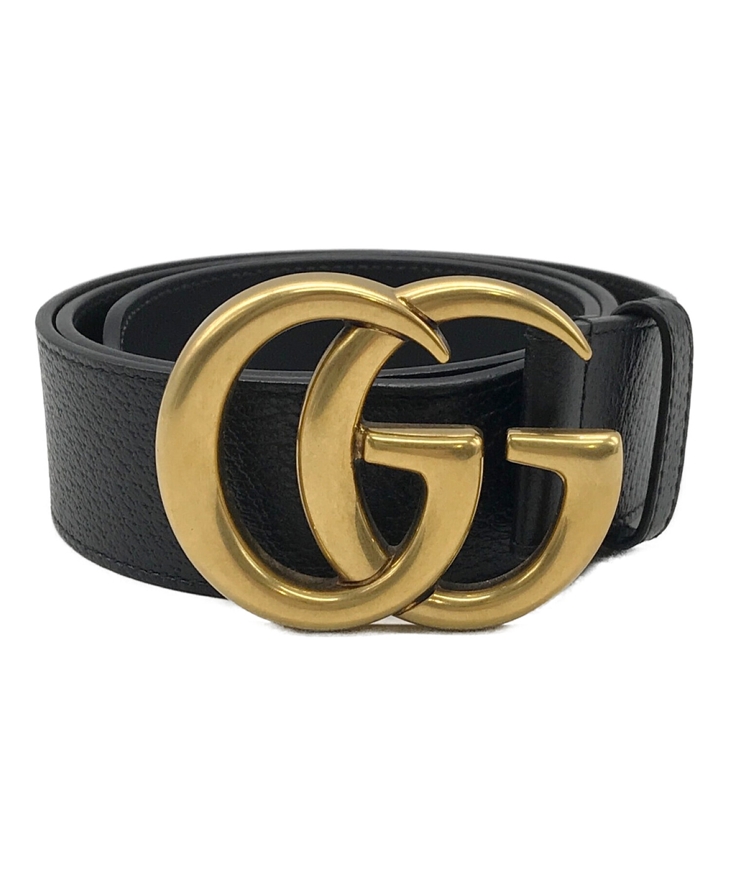 中古・古着通販】GUCCI (グッチ) GGマーモント ベルト ブラック