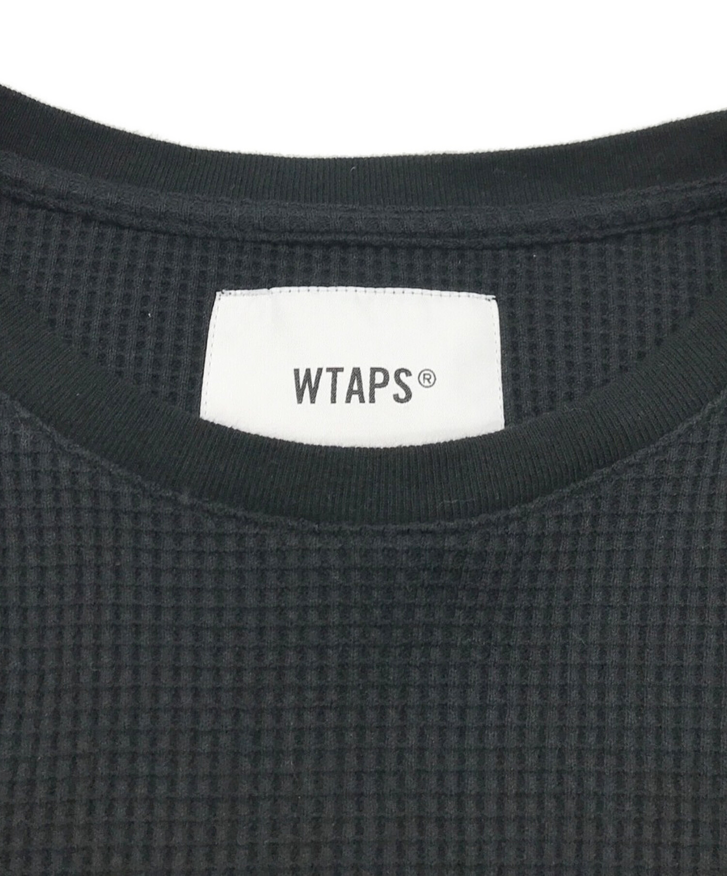 WTAPS (ダブルタップス) EX42-collection Waffle L/S ブラック サイズ:2