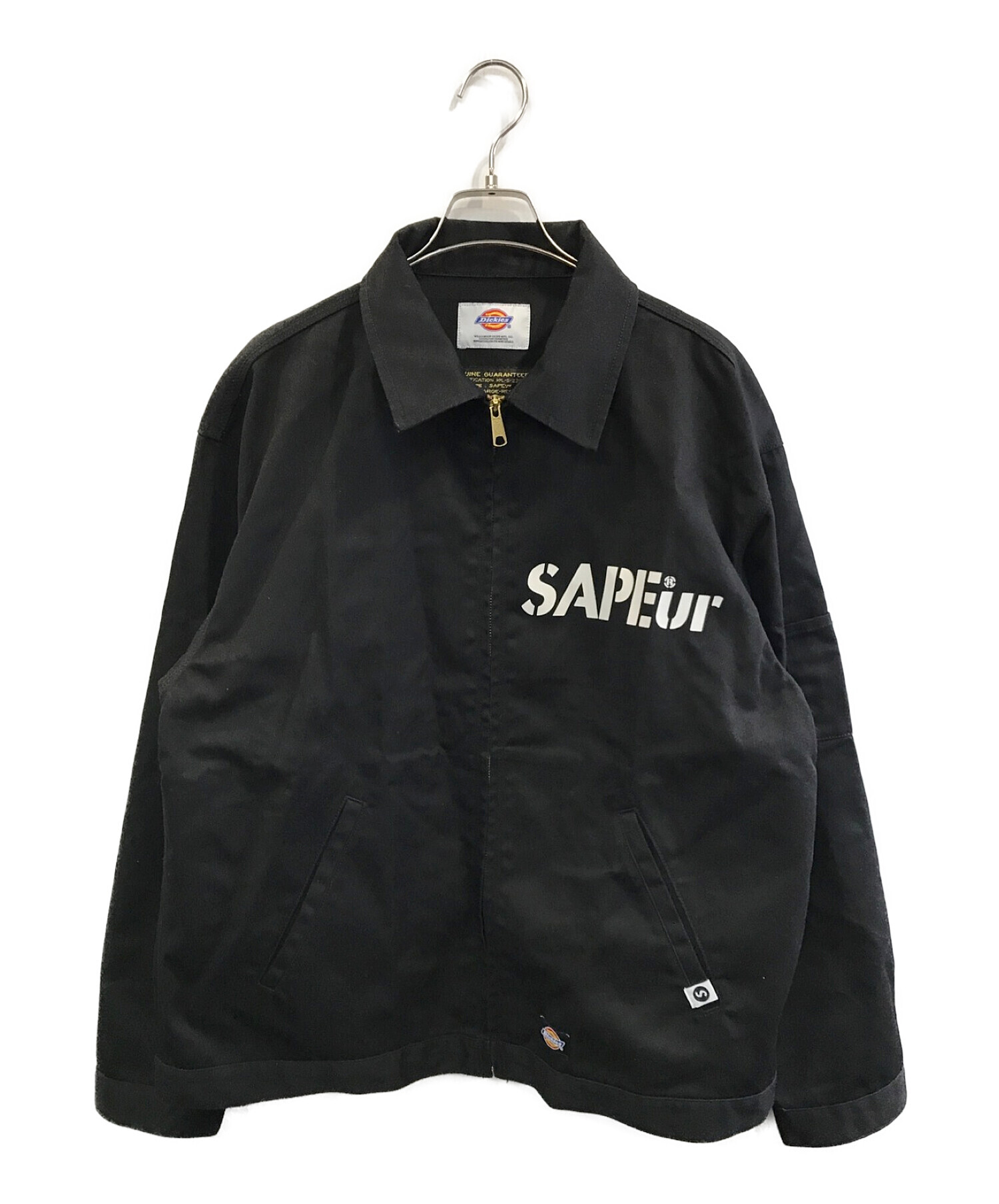 SAPEUR × Dickies (サプール×ディッキーズ) ワークジャケット ブラック サイズ:ＸＬ