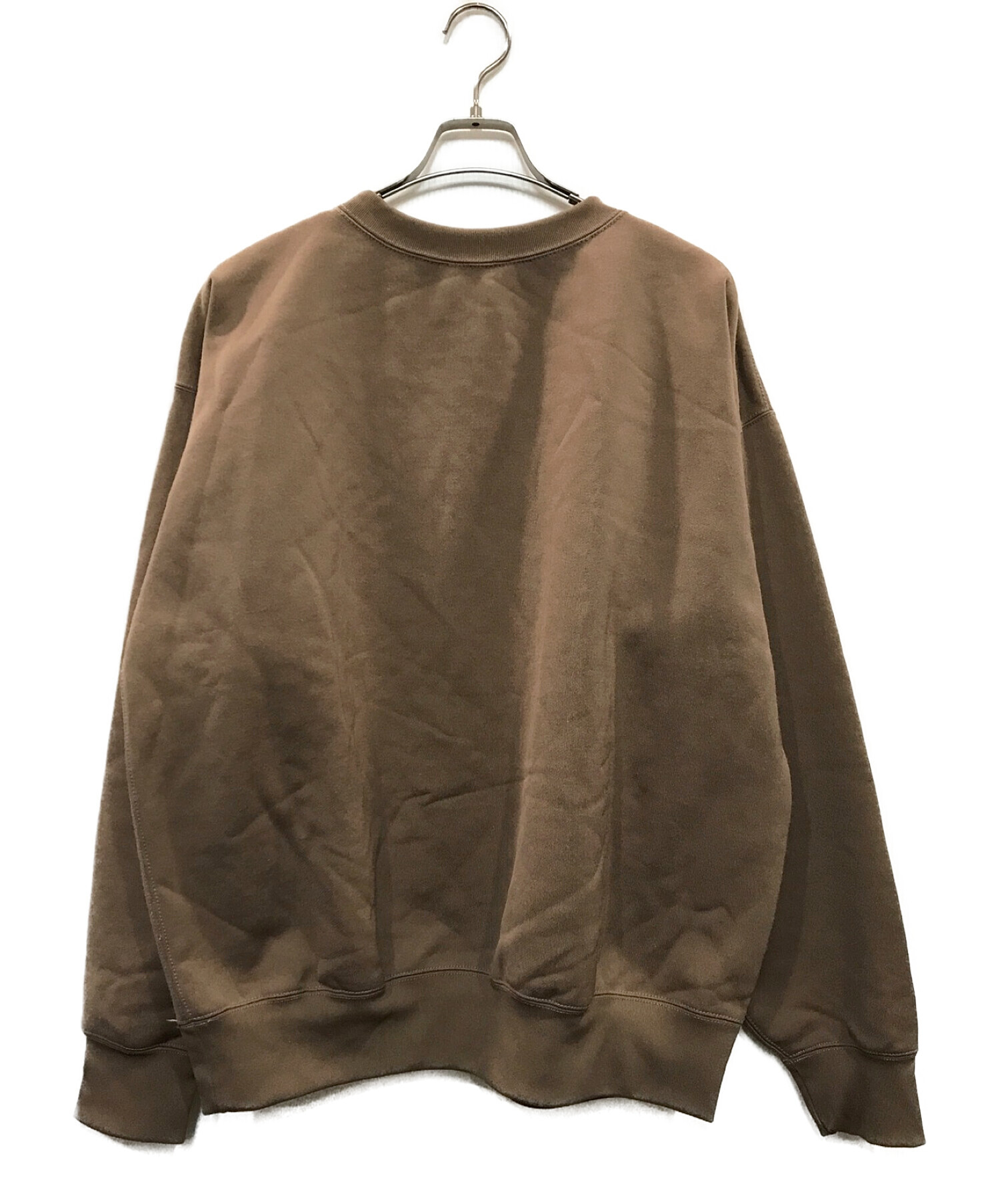 AURALEE (オーラリー) BAGGY POLYESTER SWEAT P/O（バギーポリエステルスウェットプルオーバー） ベージュ  サイズ:SIZE 5