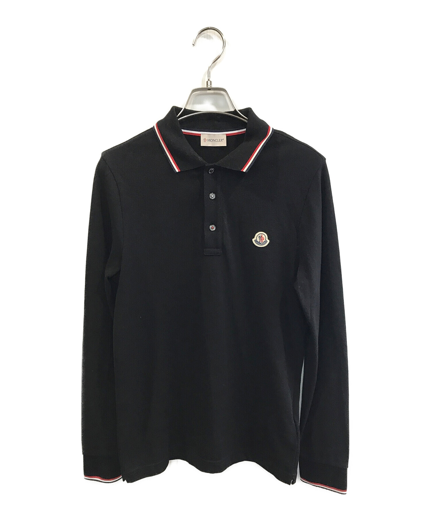 MONCLER (モンクレール) MAGLIA L/S POLO　/　マグリアロングスリーブポロ ブラック サイズ:XS