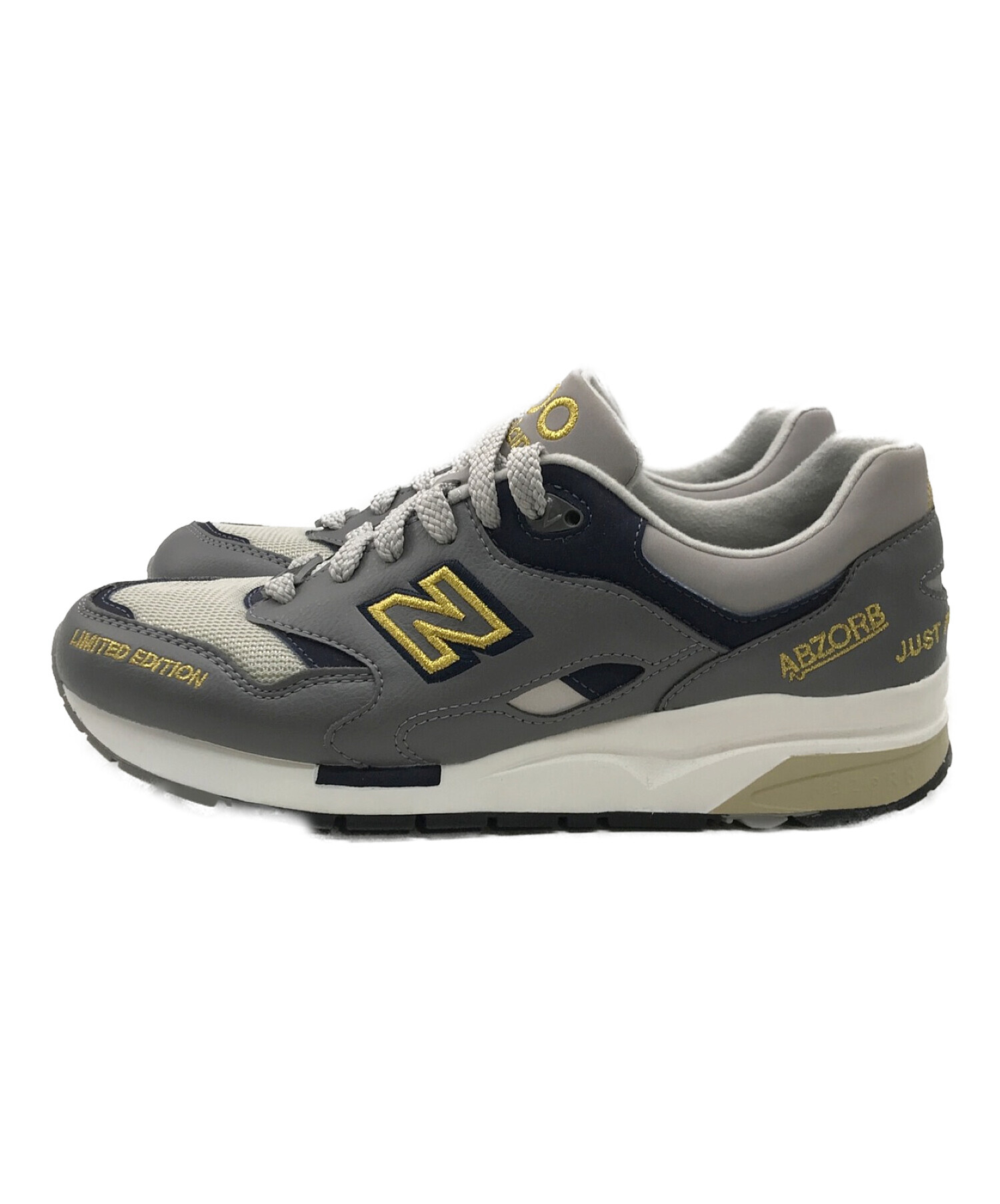 NEW BALANCE (ニューバランス) 1600ローカットスニーカー グレー サイズ:26.5㎝