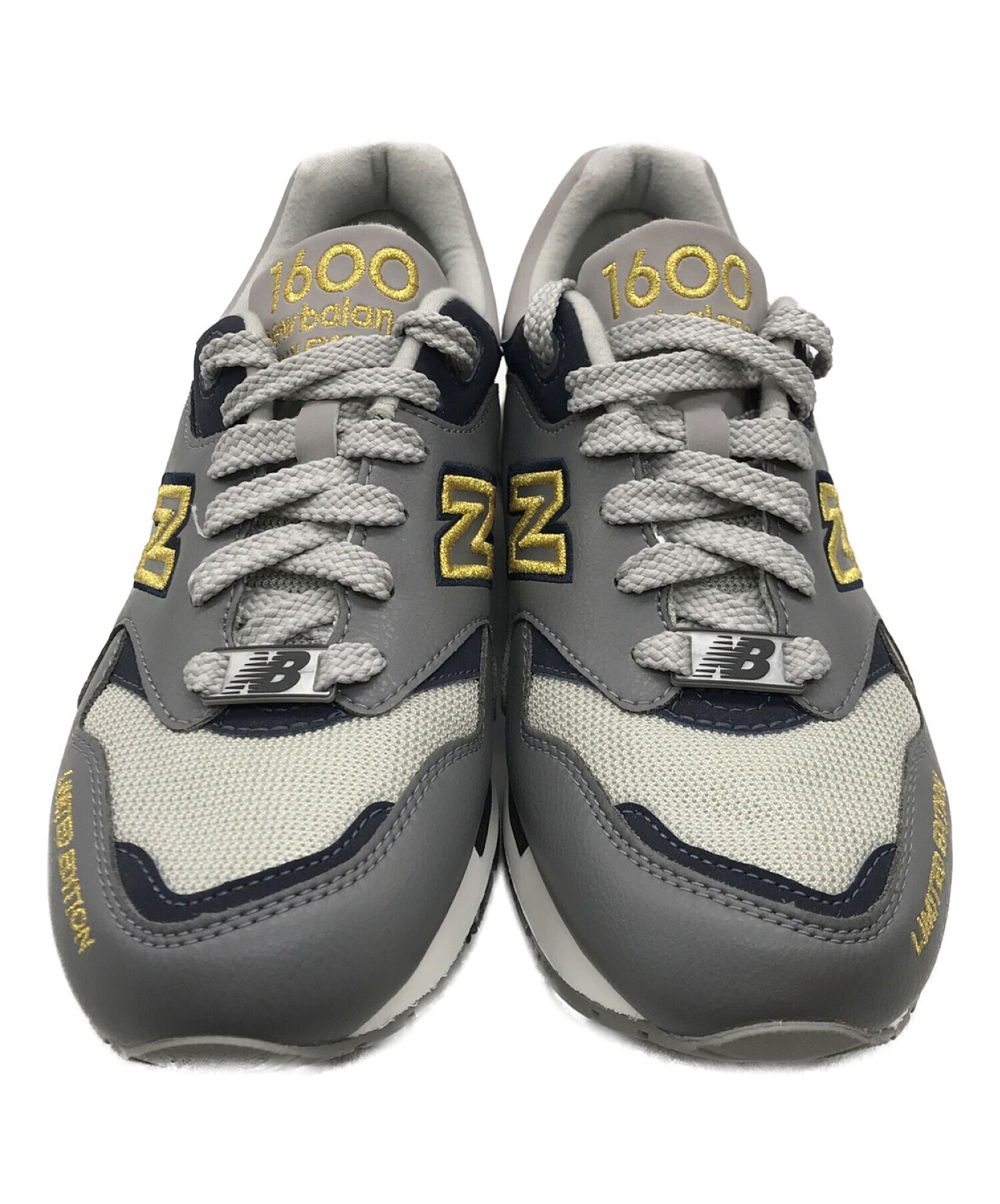 NEW BALANCE (ニューバランス) 1600ローカットスニーカー グレー サイズ:26.5㎝