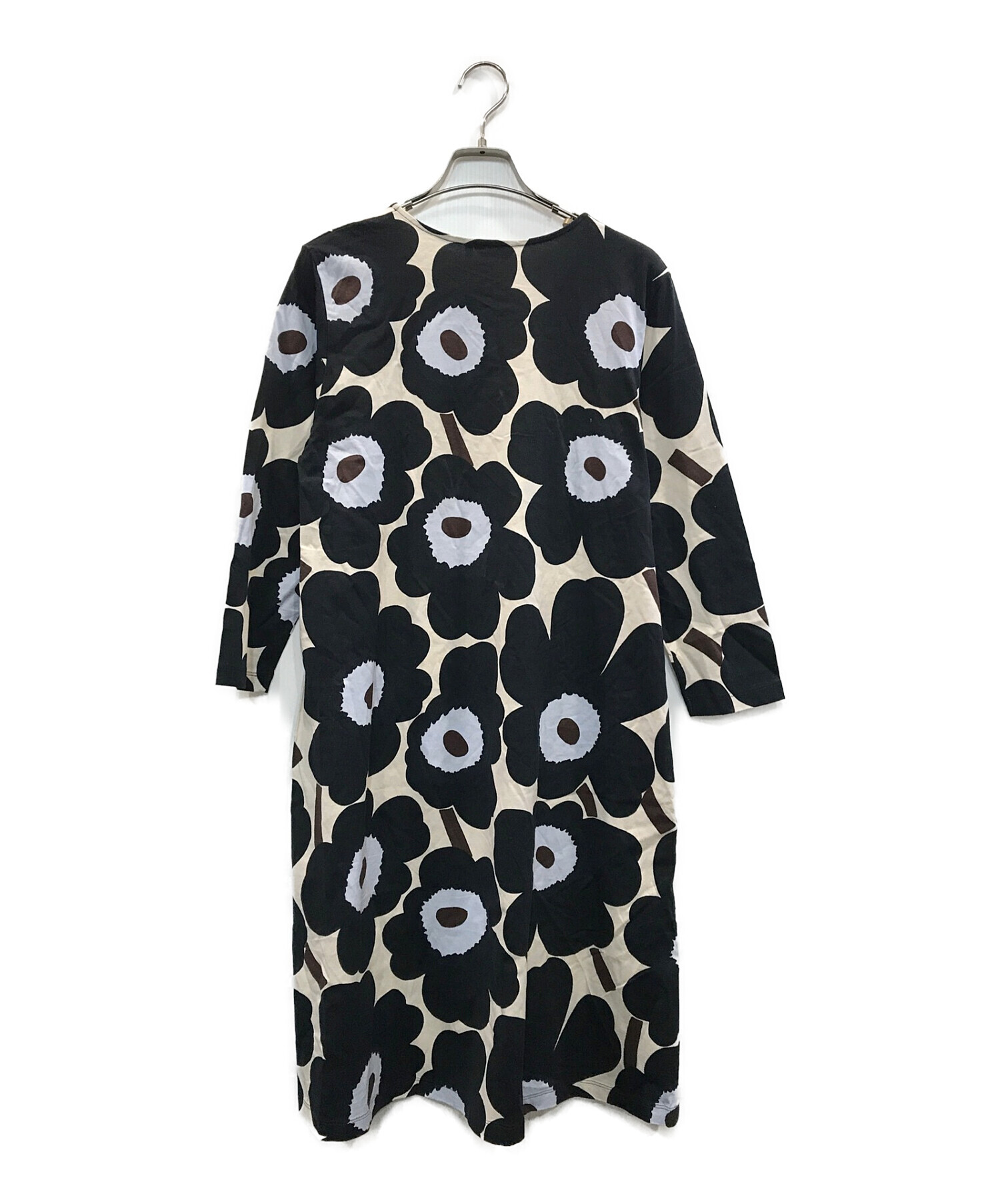 マリメッコ marimekko ウニッコワンピース グレー Mサイズ-