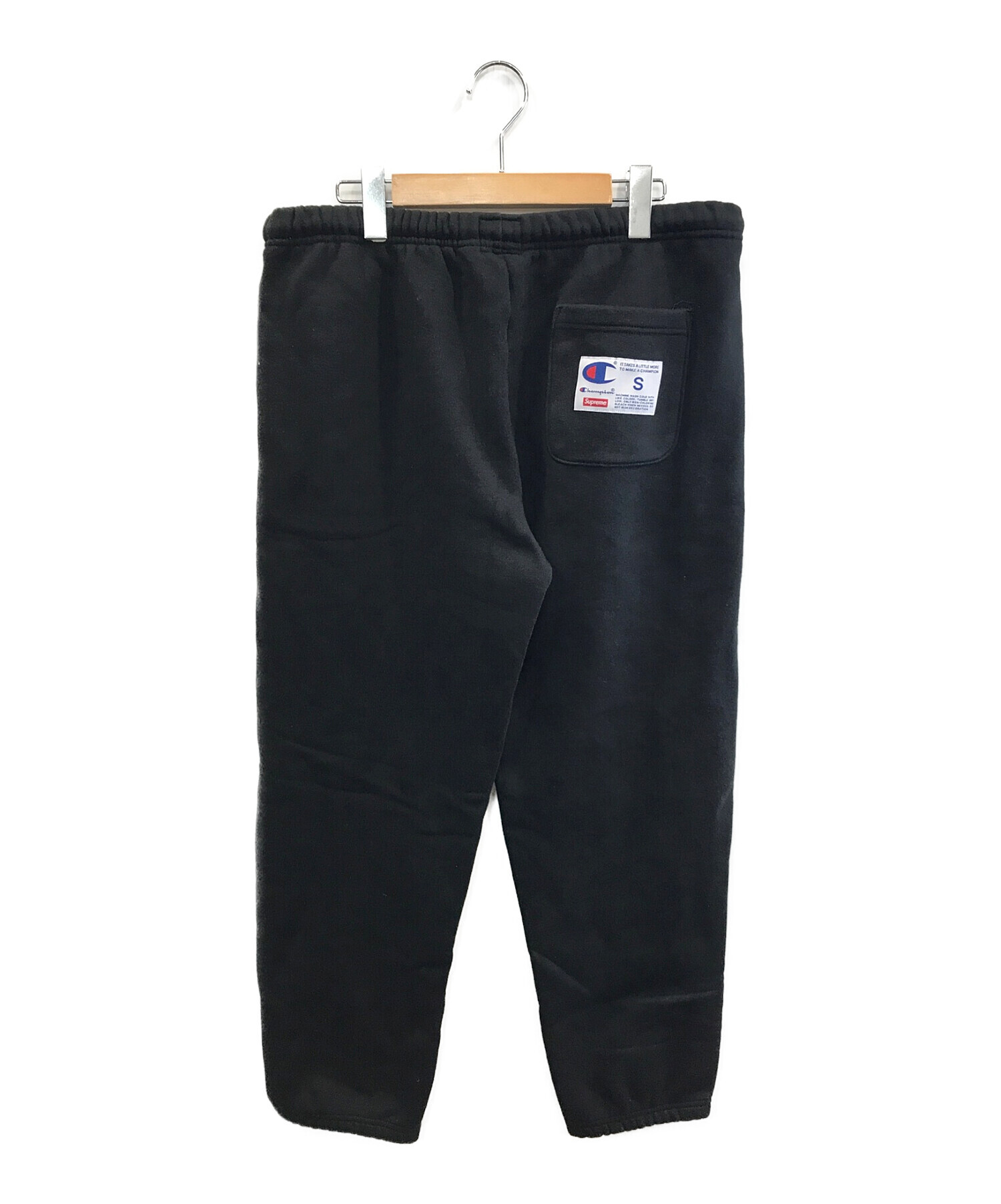 SUPREME×Champion (シュプリーム×チャンピオン) Champion Chrome Sweatpant　/　 チャンピオンクロームスウェットパンツ ブラック サイズ:S