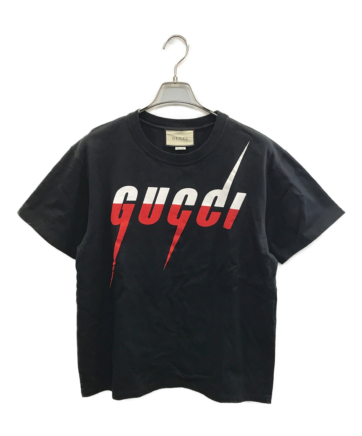 GUCCI (グッチ) ブレード プリント Tシャツ ブラック サイズ:XS