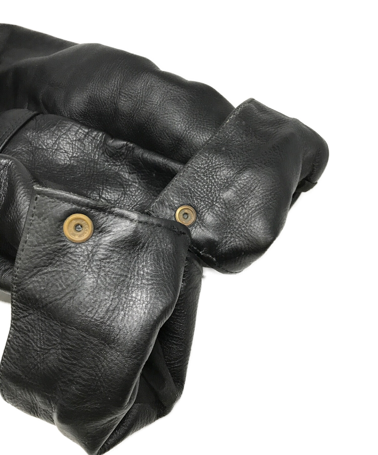 VANSON DJCB (バンソン DJCB) 3rd Type Leather Jacket（サードタイプ レザー ジャケット） ブラック サイズ:S