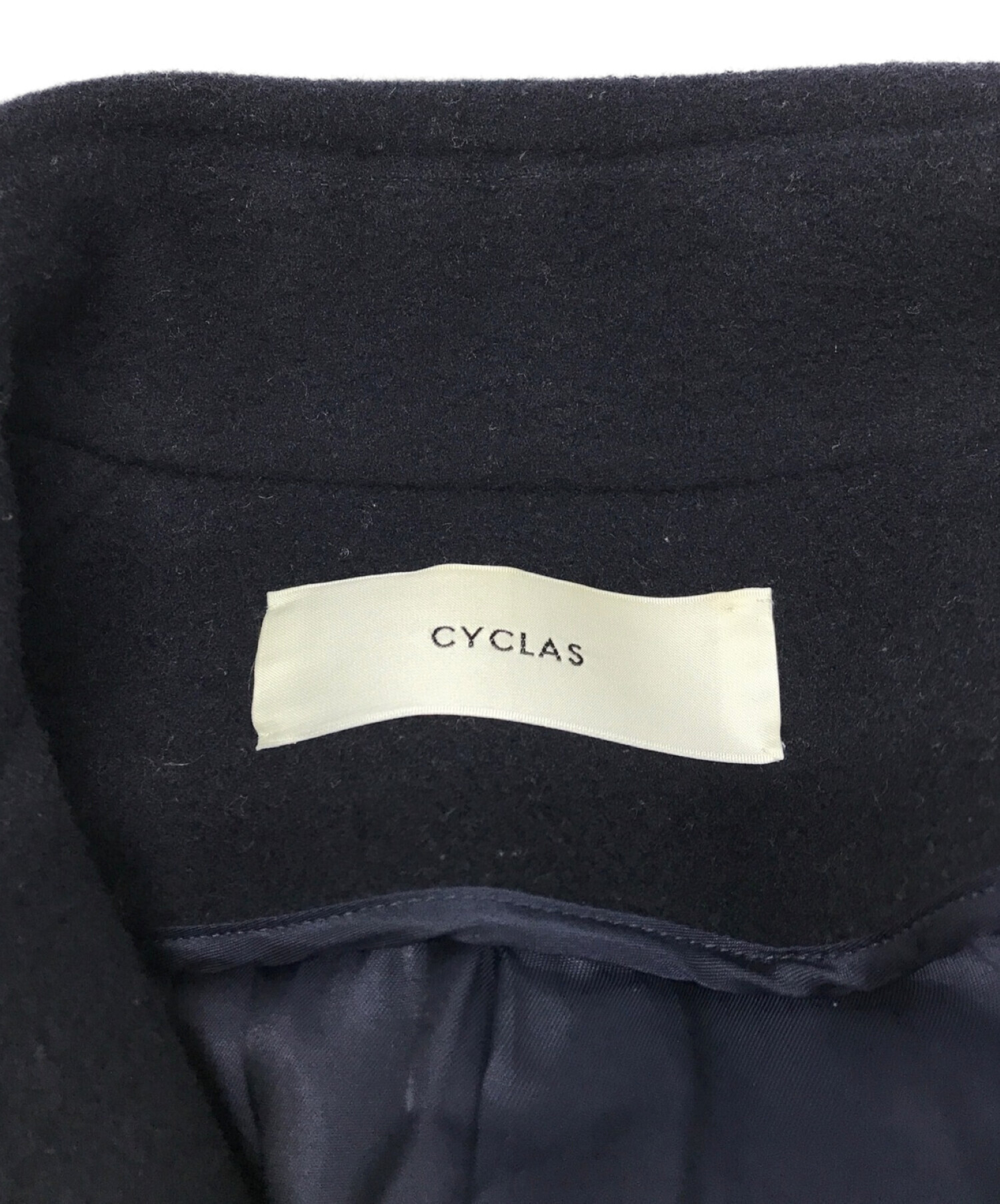 中古・古着通販】CYCLAS (シクラス) メルトンビーバーコート ネイビー