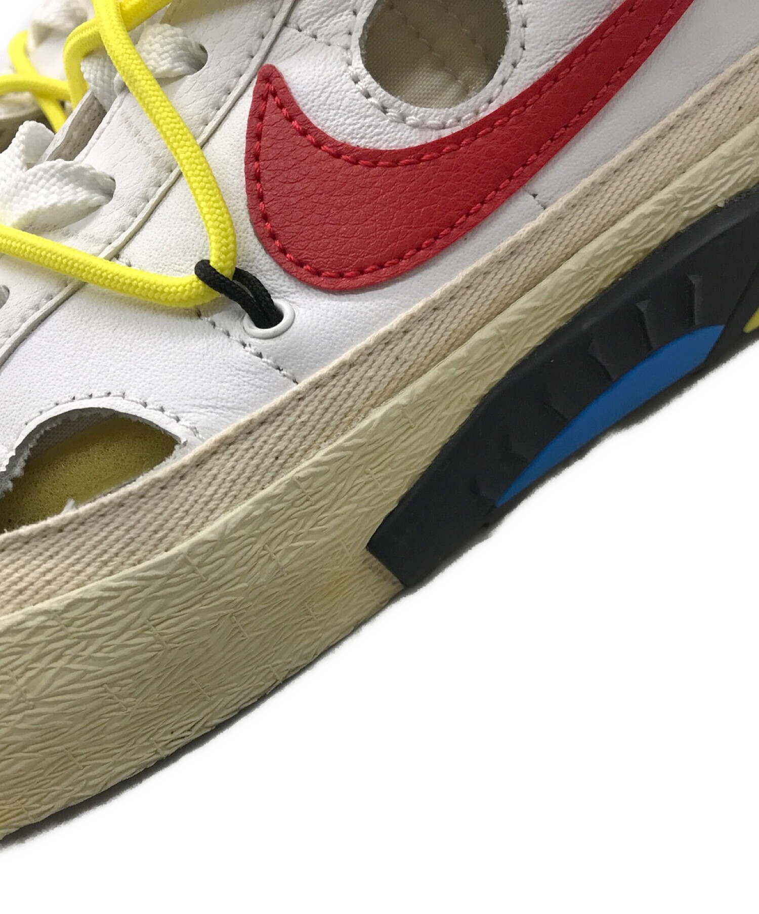 NIKE×OFF WHITE (ナイキ×オフホワイト) BLAZER LOW '77　ブレザーロー77 ホワイト サイズ:28.0㎝