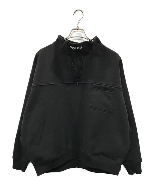 シュプリーム washed ハーフジップ プルオーバー 22aw-