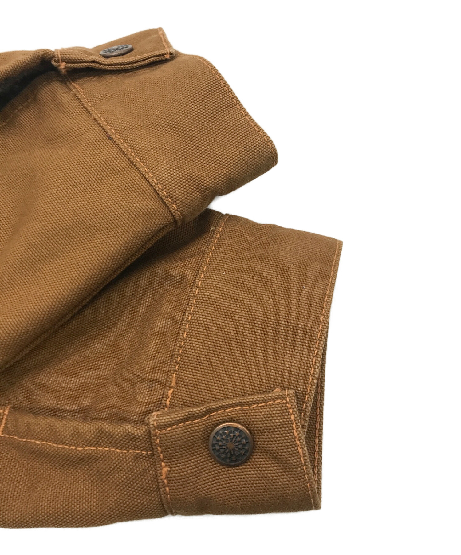 PHERROW'S (フェローズ) コットンダックワークジャケット ブラウン サイズ:40