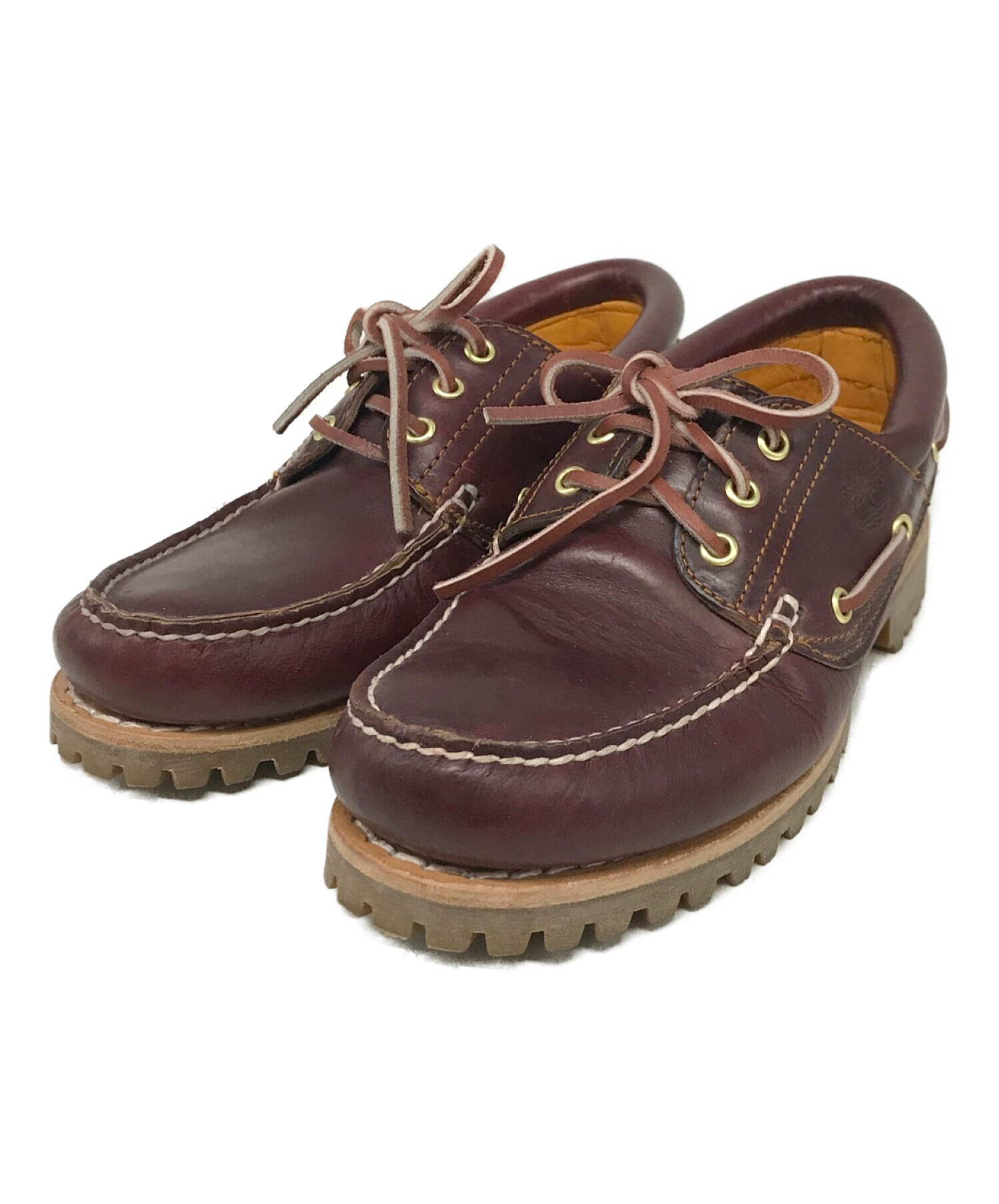 Timberland (ティンバーランド) Authentics 3Eye Classic Lug（オーセンティック3アイクラシックLug） レッド  サイズ:25.5㎝