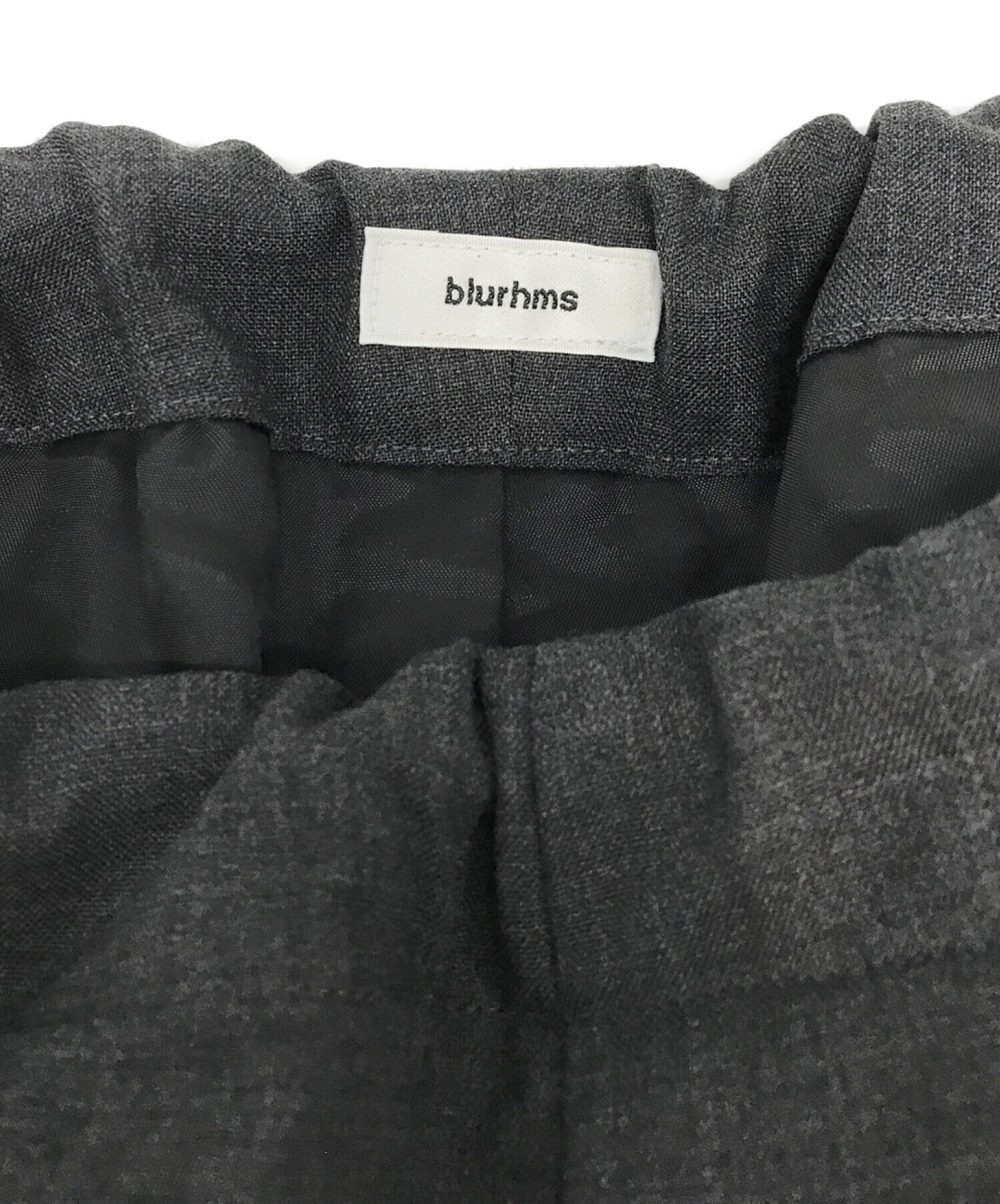 BLURHMS (ブラームス) Tropical Wool Side String Slacks（トロピカルウールサイドストリングスラックス） グレー  サイズ:SIZE 3
