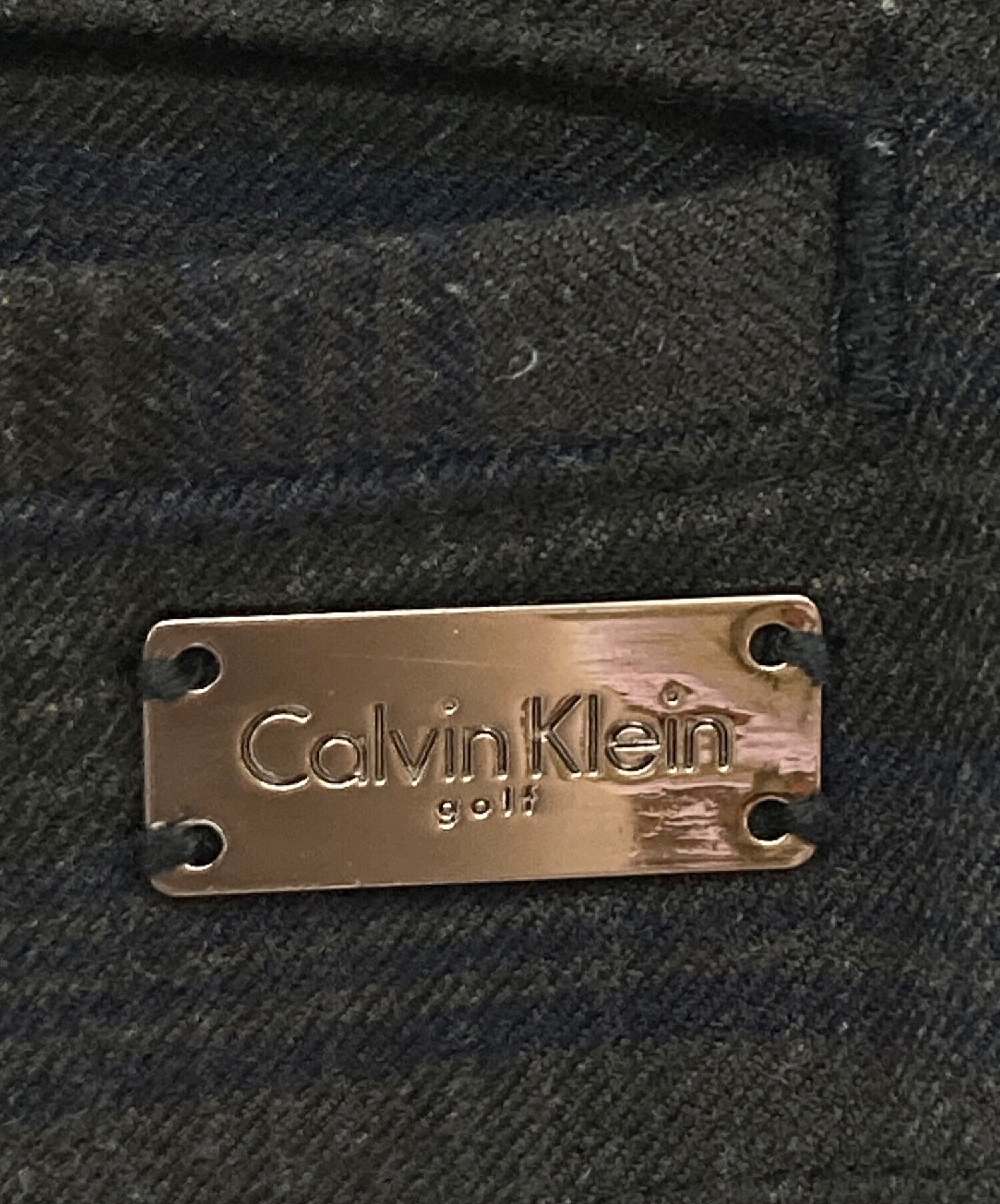 Calvin Klein GOLF (カルバンクラインゴルフ) チェックゴルフパンツ ブラウン サイズ:82