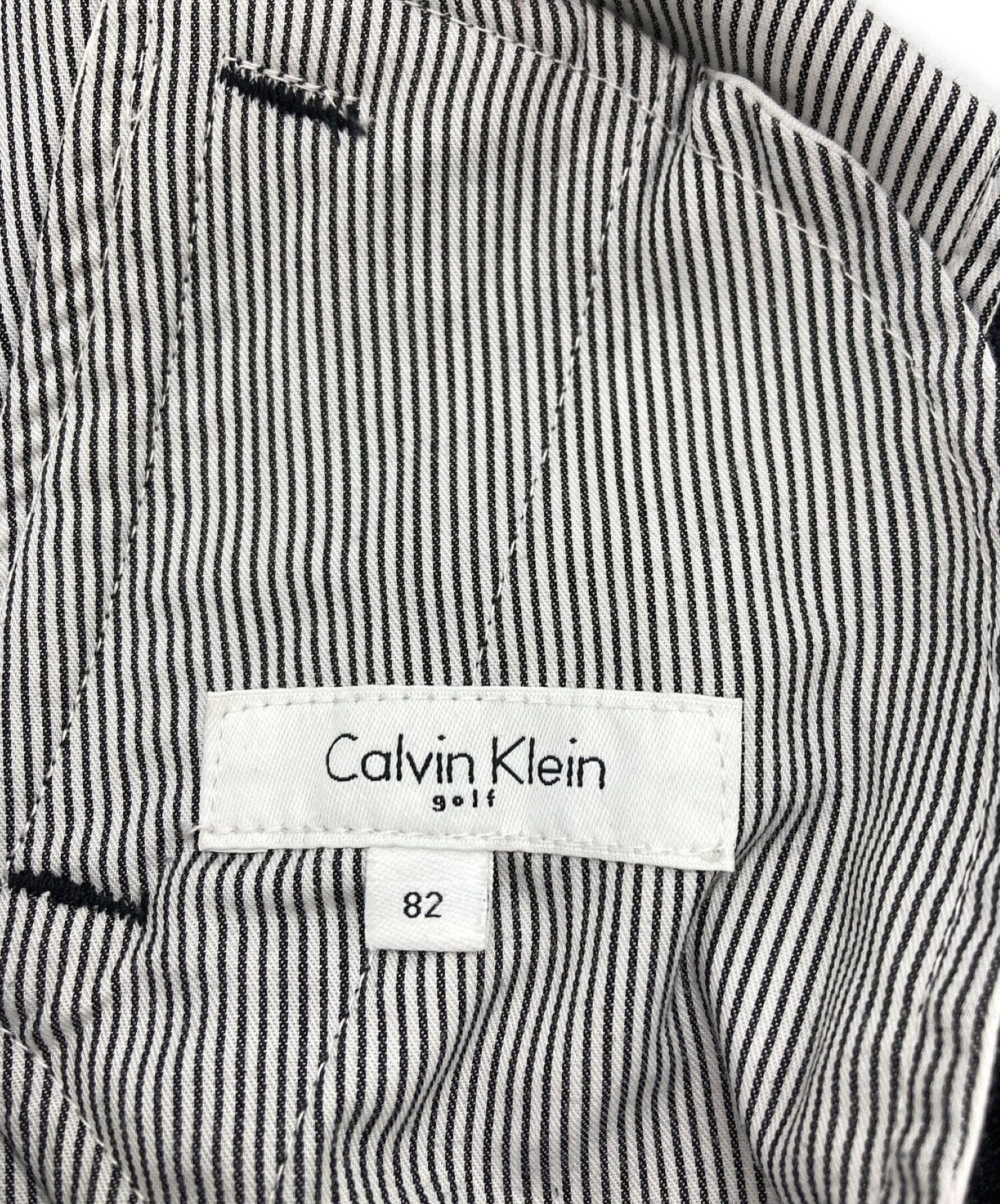 Calvin Klein GOLF (カルバンクラインゴルフ) チェックゴルフパンツ ブラウン サイズ:82