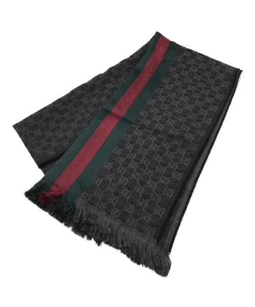 【中古・古着通販】GUCCI (グッチ) GG柄ウールシルクストール