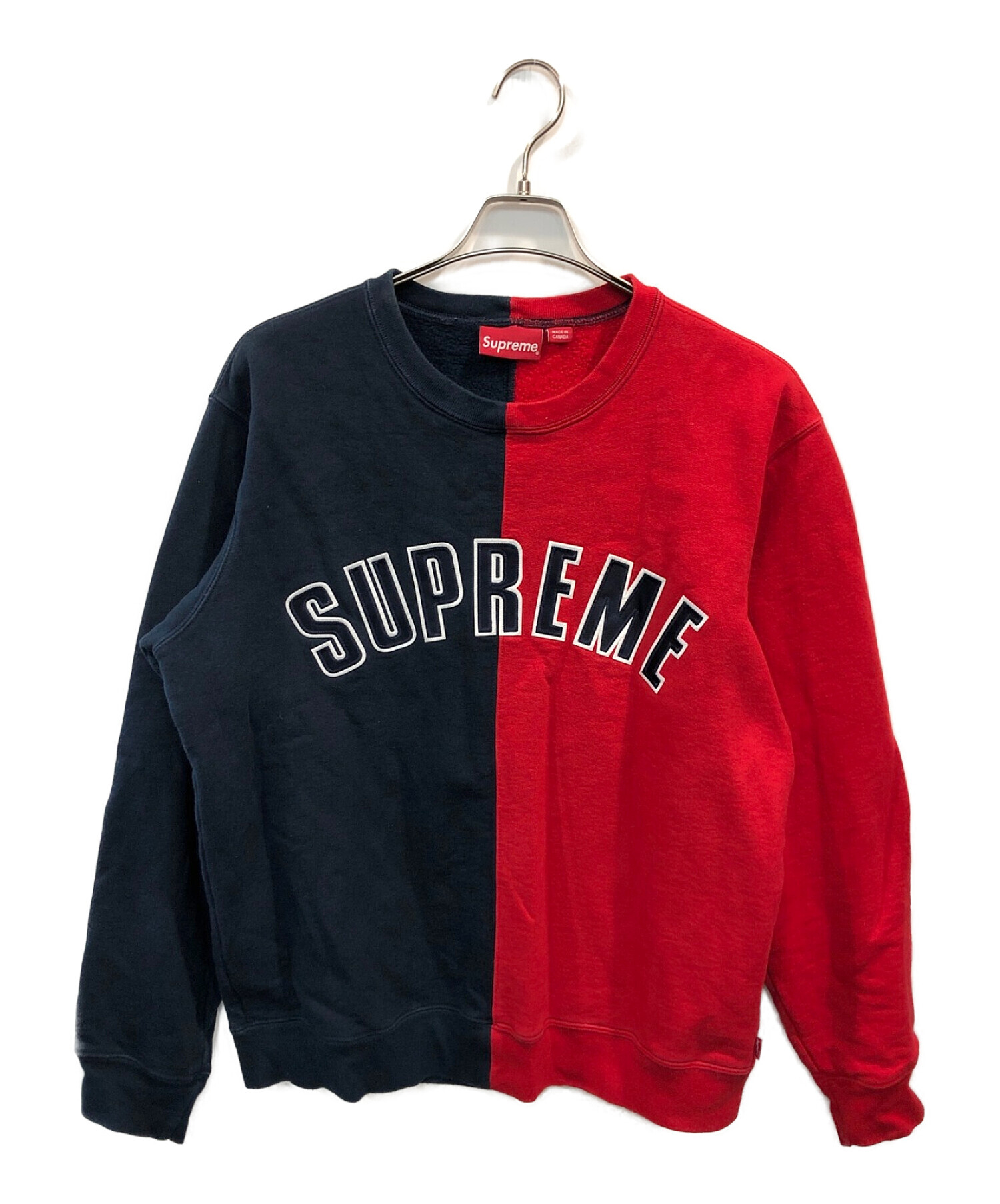 supreme split crew neck sweatshirt Mサイズ