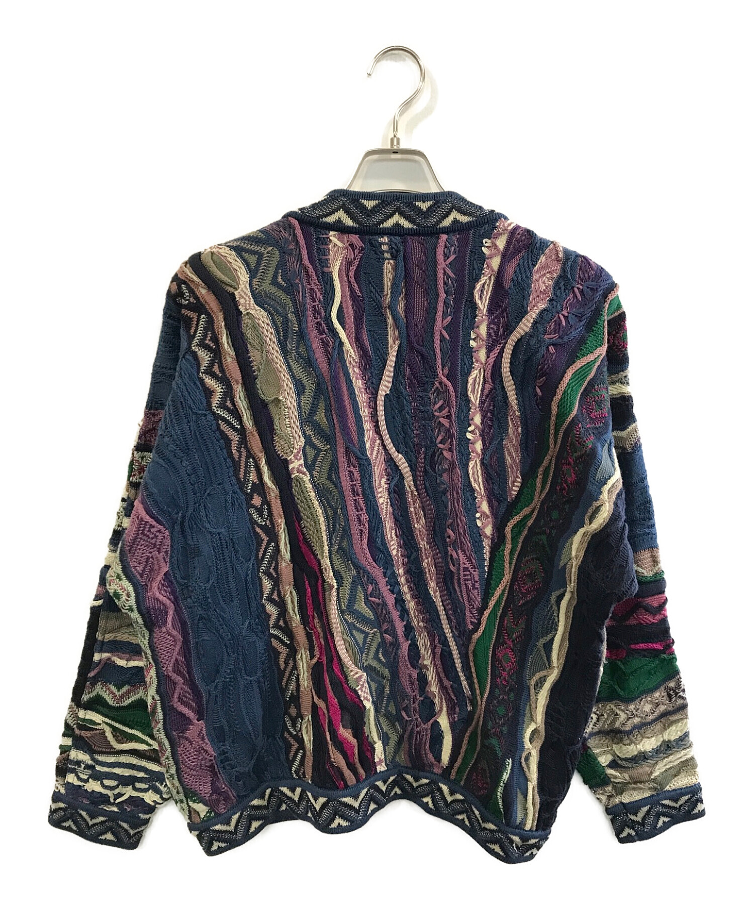 中古・古着通販】Coogi (クージー) 3Dパターンニットカーディガン