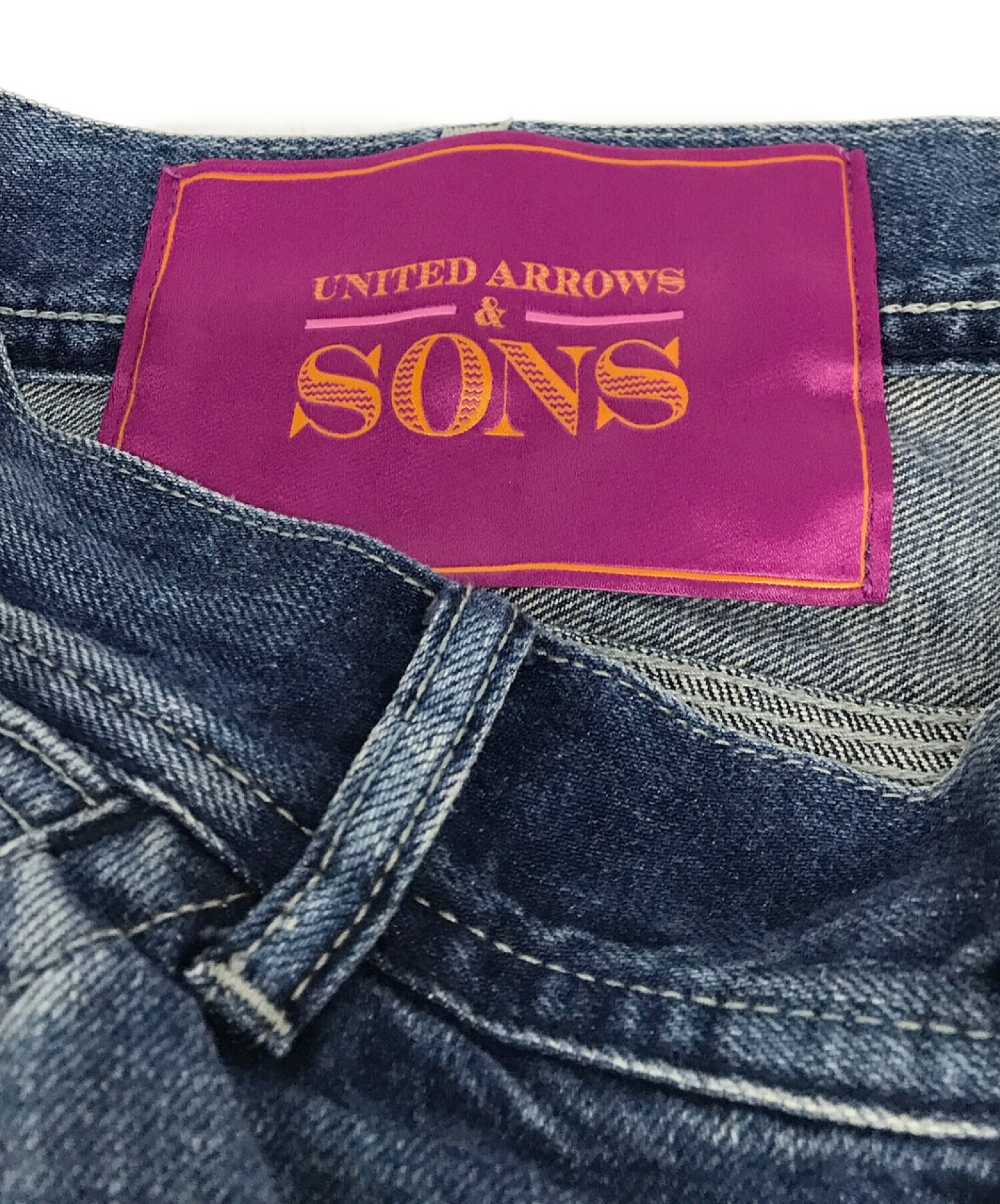 UNITED ARROWS & SONS (ユナイテッドアローズ アンド サンズ) SASHIKO DENIM（さしこデニム） インディゴ サイズ:M