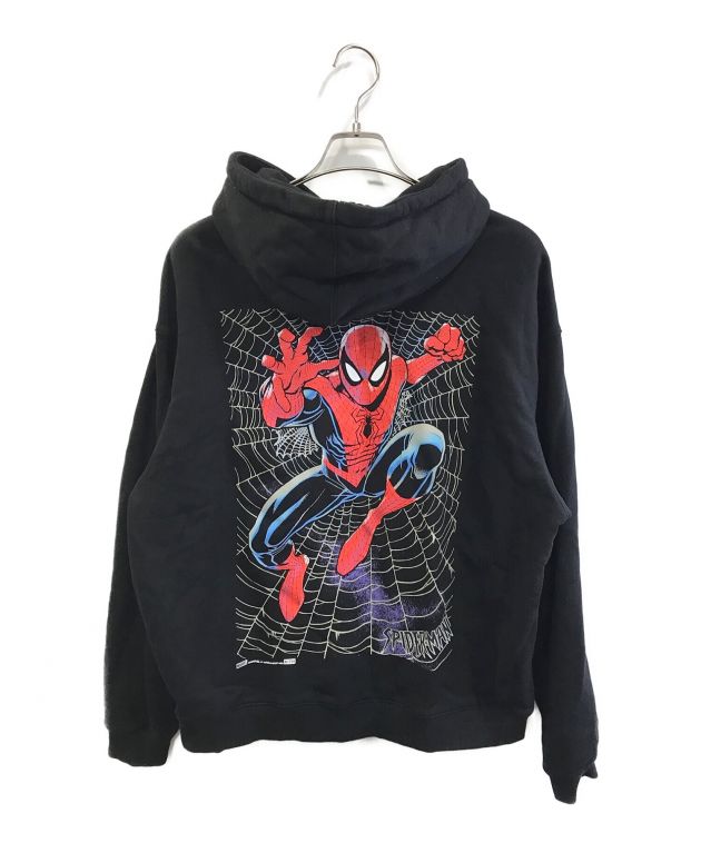 中古・古着通販】KITH × MARVEL (キス×マーベル) Web Logo Hoodie ブラック サイズ:L｜ブランド・古着通販  トレファク公式【TREFAC FASHION】スマホサイト