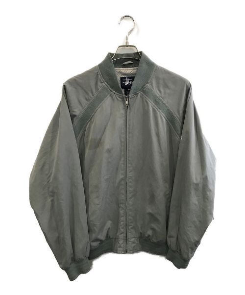 中古・古着通販】stussy (ステューシー) MA-1ジャケット グリーン