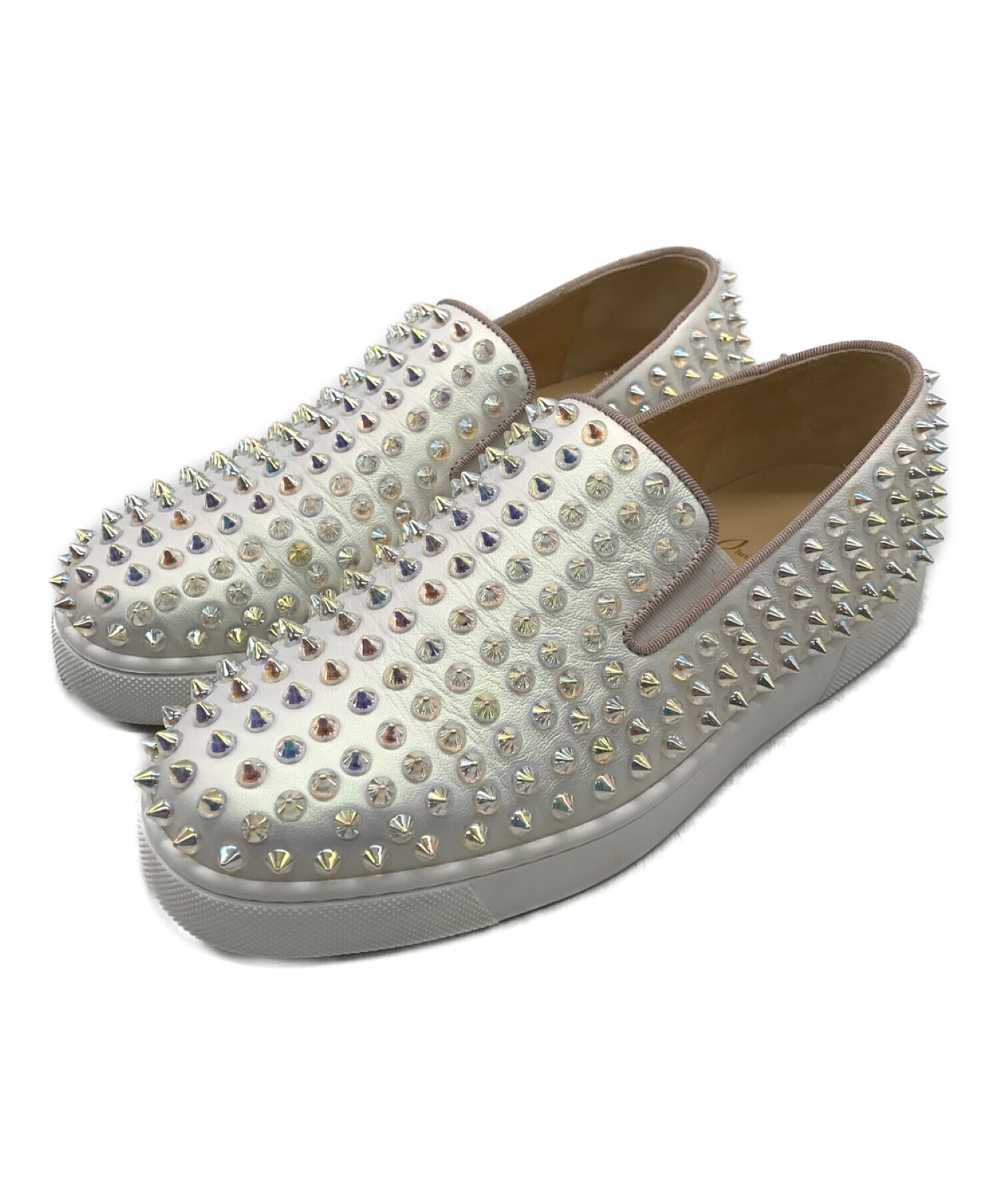 Christian Louboutin (クリスチャン・ルブタン) ROLLER BOAT FLAT NAPPA AB/GG ホワイト サイズ:36.5