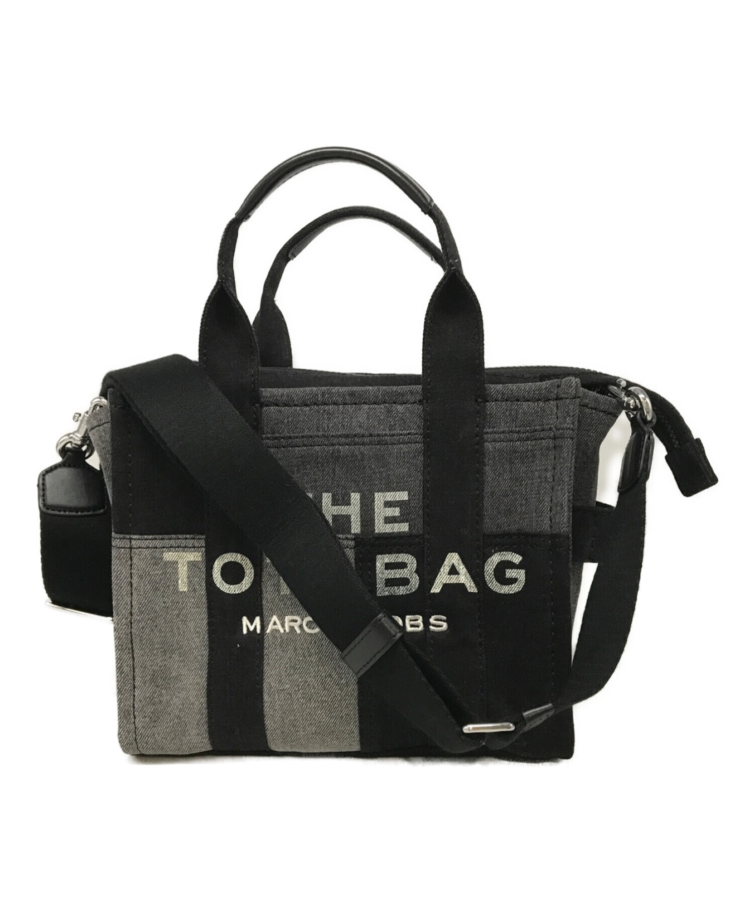 MARC JACOBS (マークジェイコブス) THE DENIM MINI TOTE BAG デニムミニトートバッグ ブラック