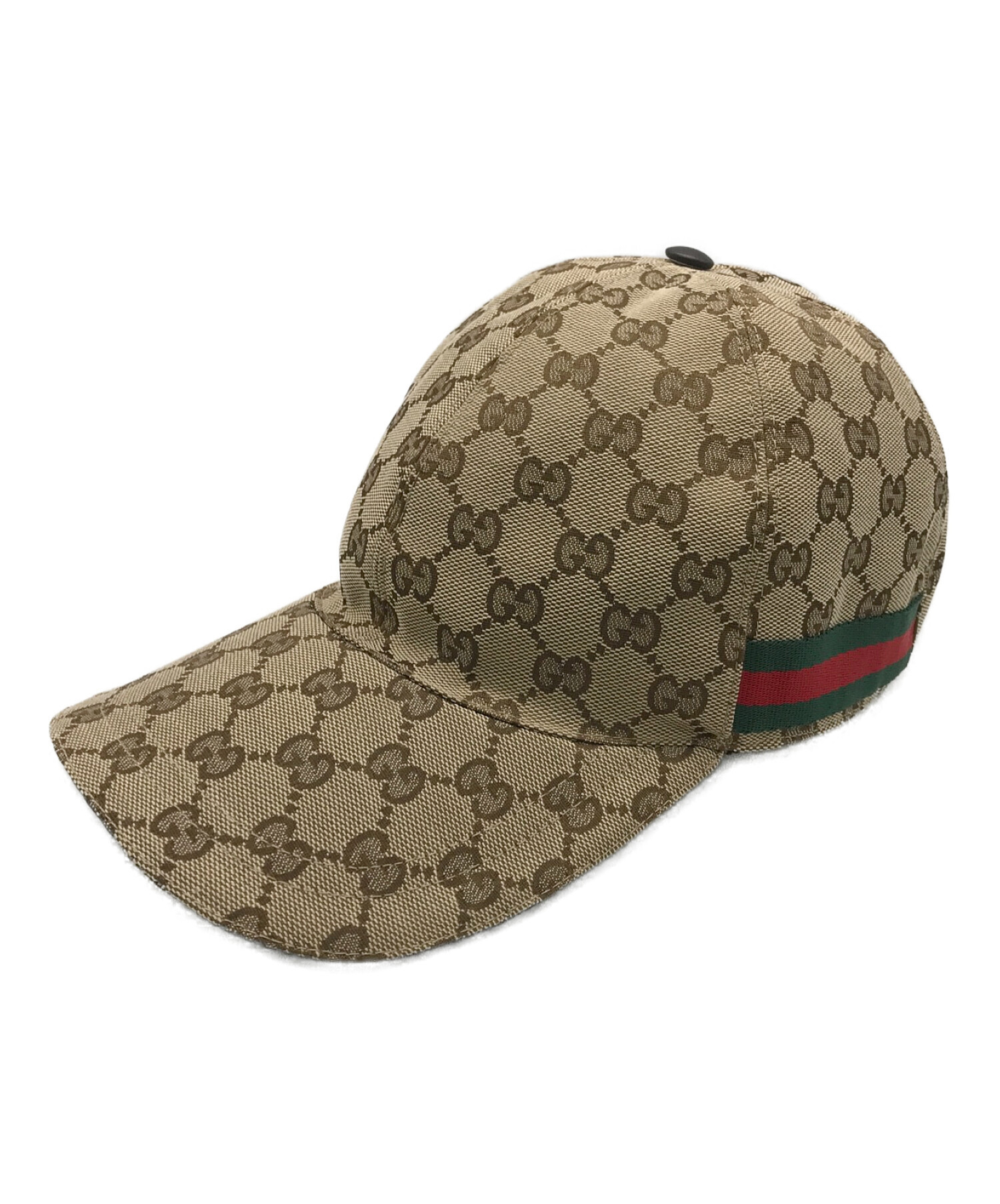 GUCCI (グッチ) オリジナルGGキャンバスベースボールキャップ ベージュ サイズ:M